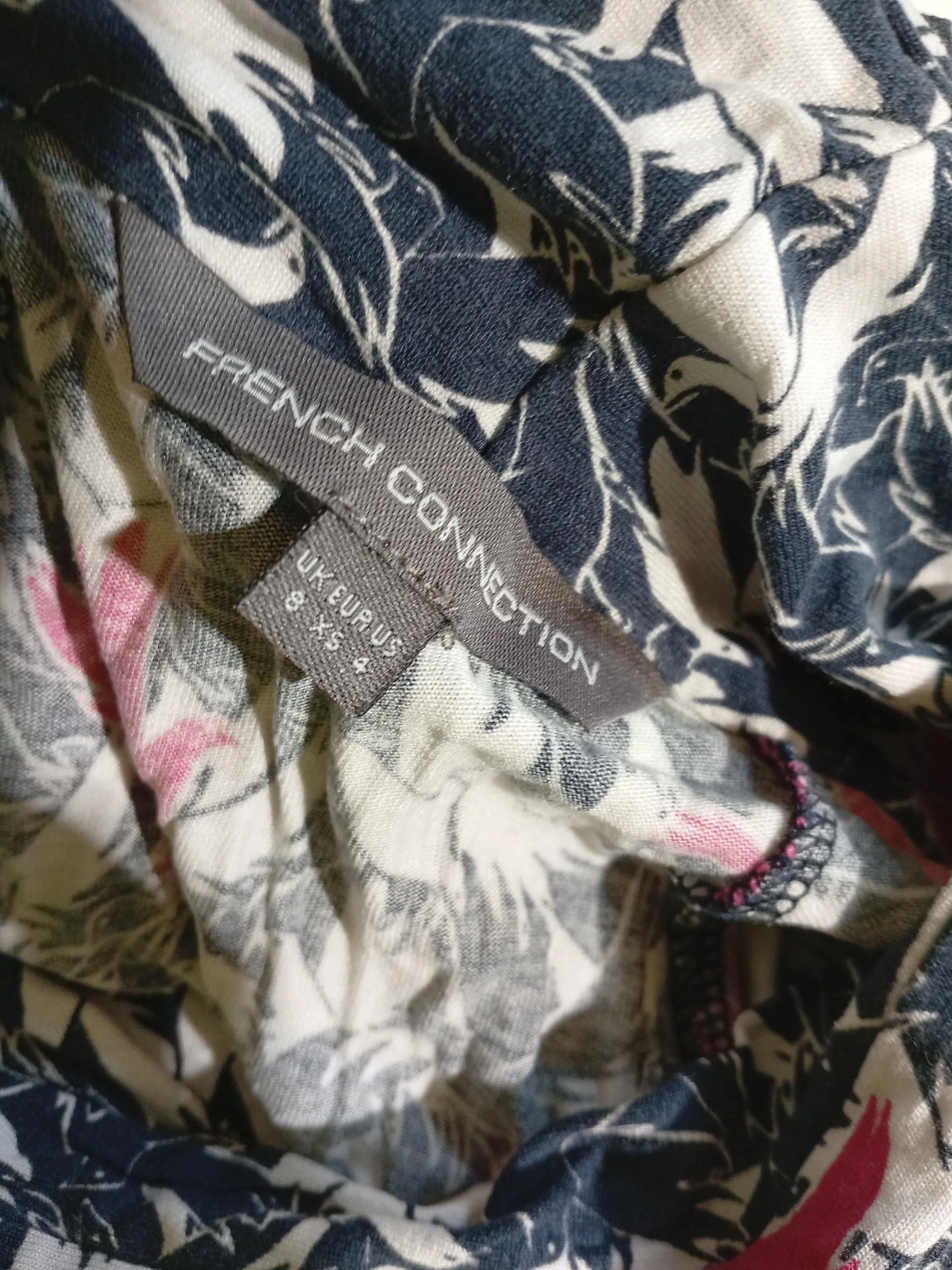 French Connection Shirt Mini Dress UK8 in Multi - Image 5