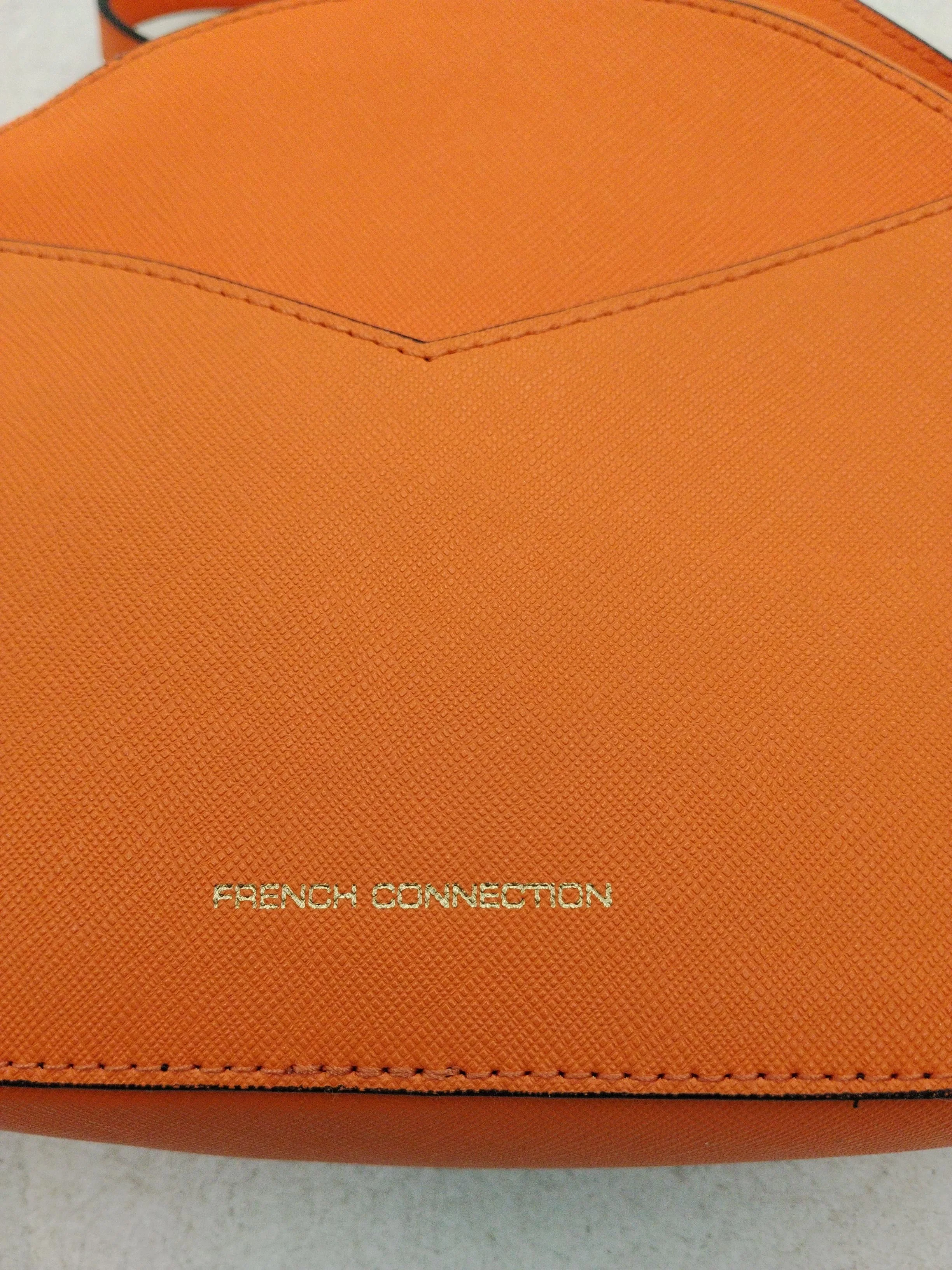 French Connection Women's Bag Orange 100% Faux Leather Crossbody - Image 3