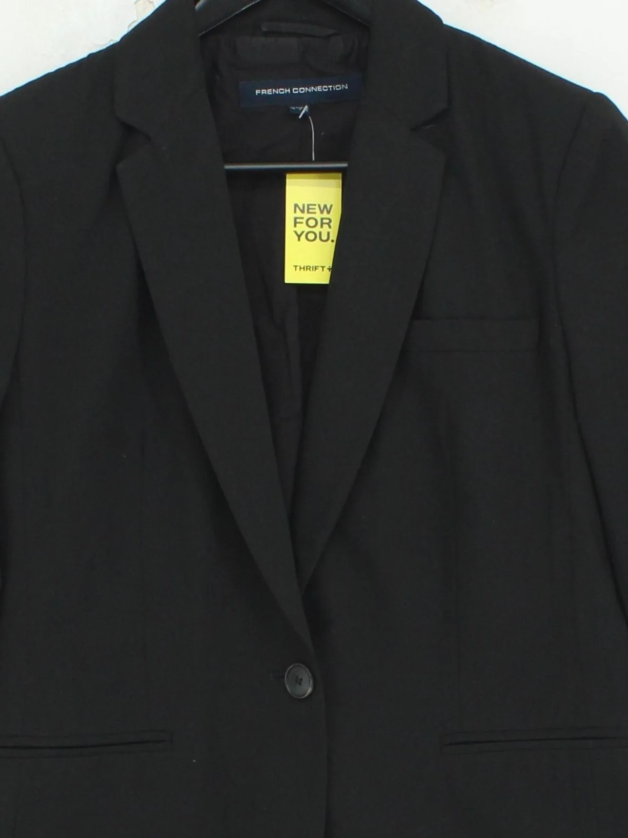 French Connection Women's Blazer UK 10 Black 100% Other Overcoat - Image 3