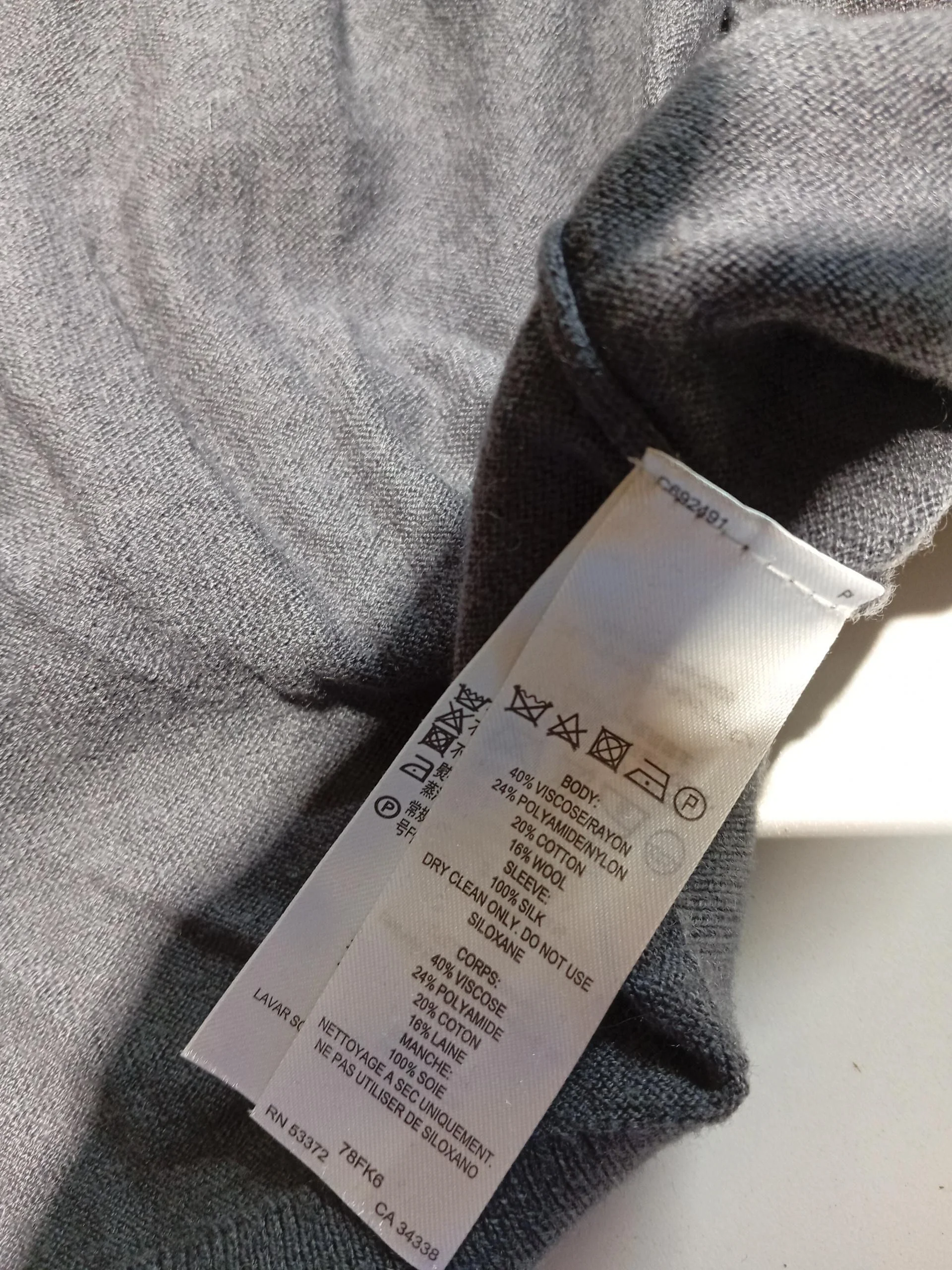 French Connection Women's Cardigan L Grey Wool - Image 7