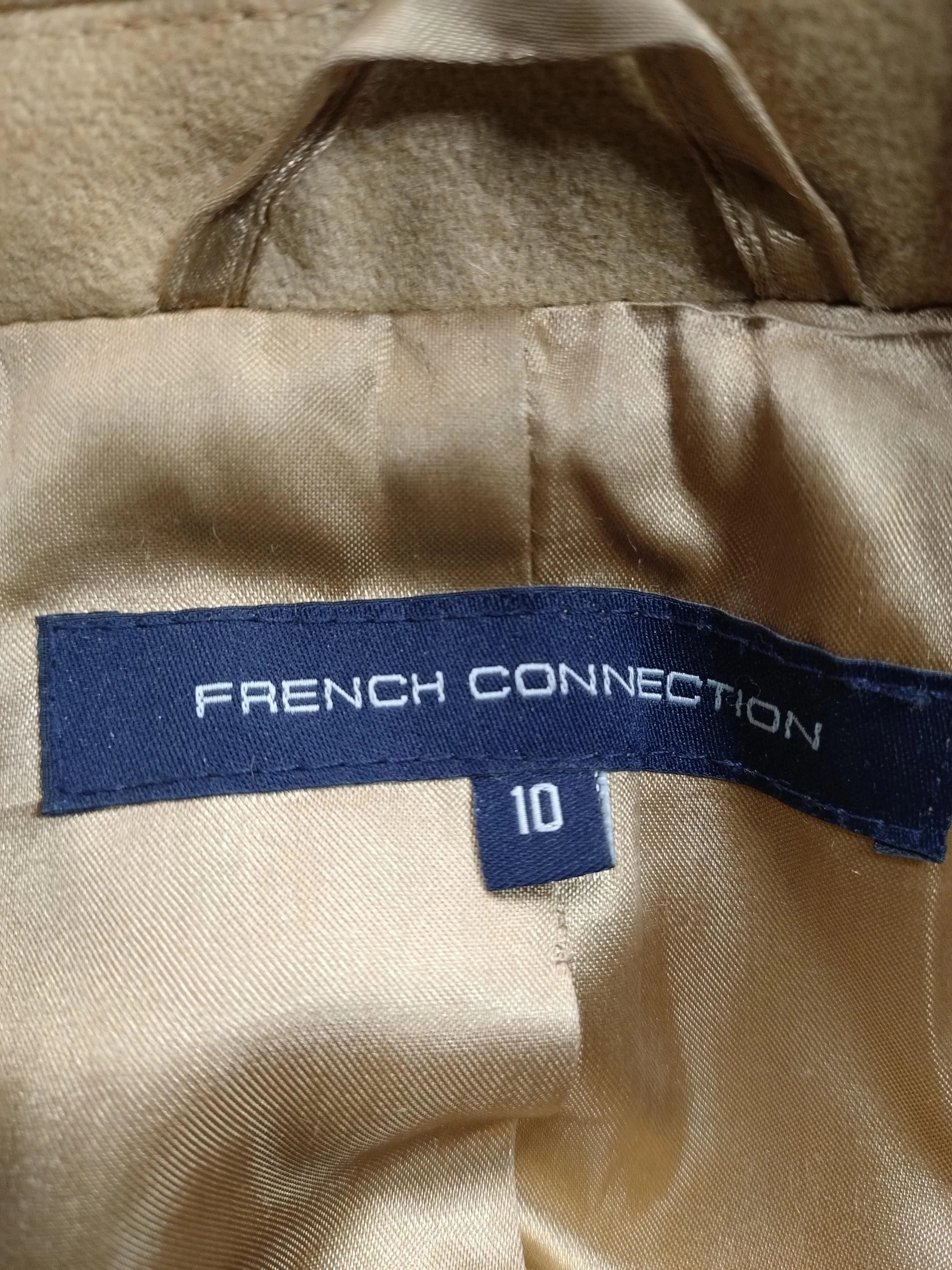 French Connection Women's Coat UK 10 Tan Wool - Image 6