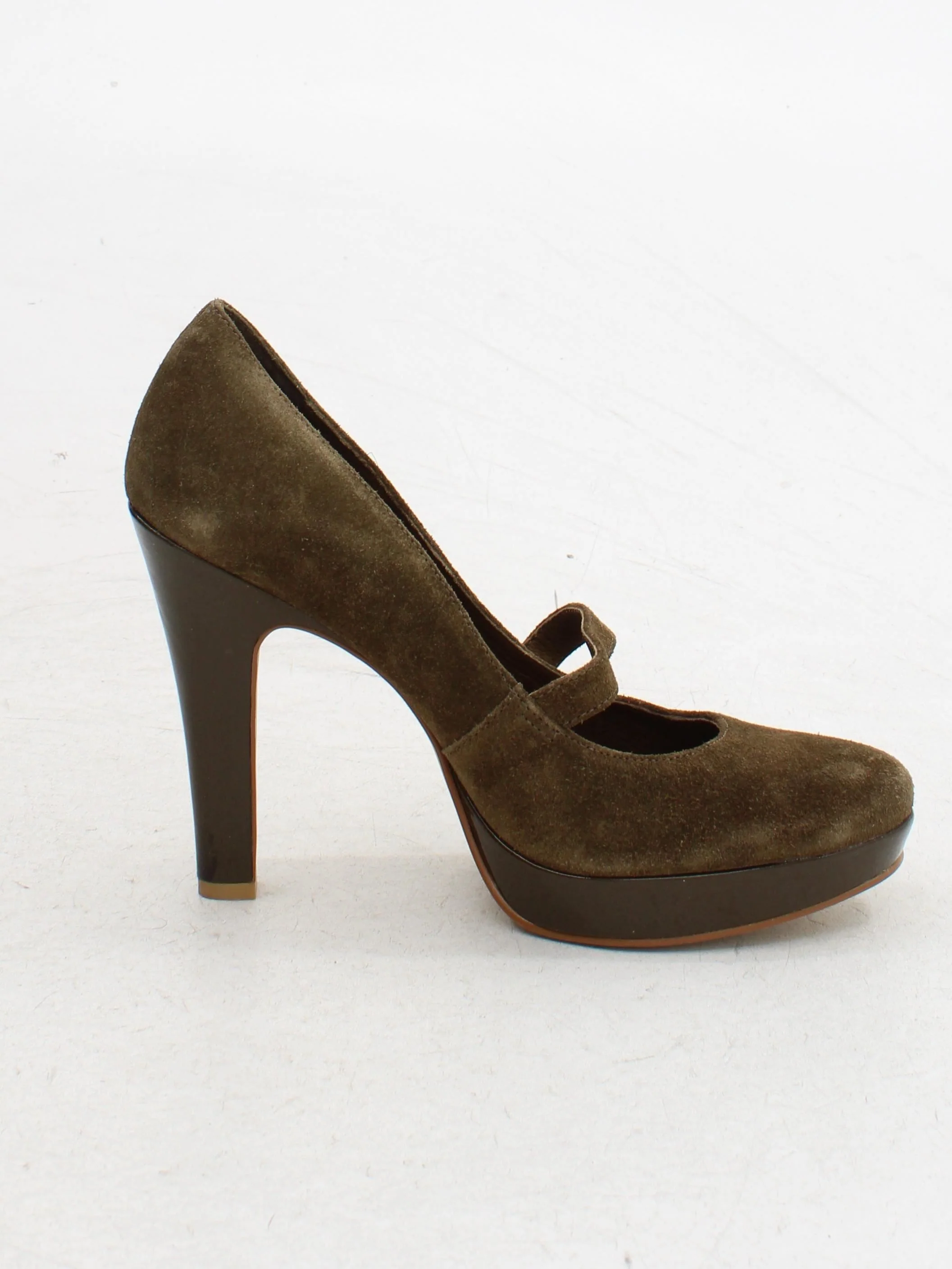 French Connection Women's Heels UK 6 Brown 100% Suede Platform - Image 5