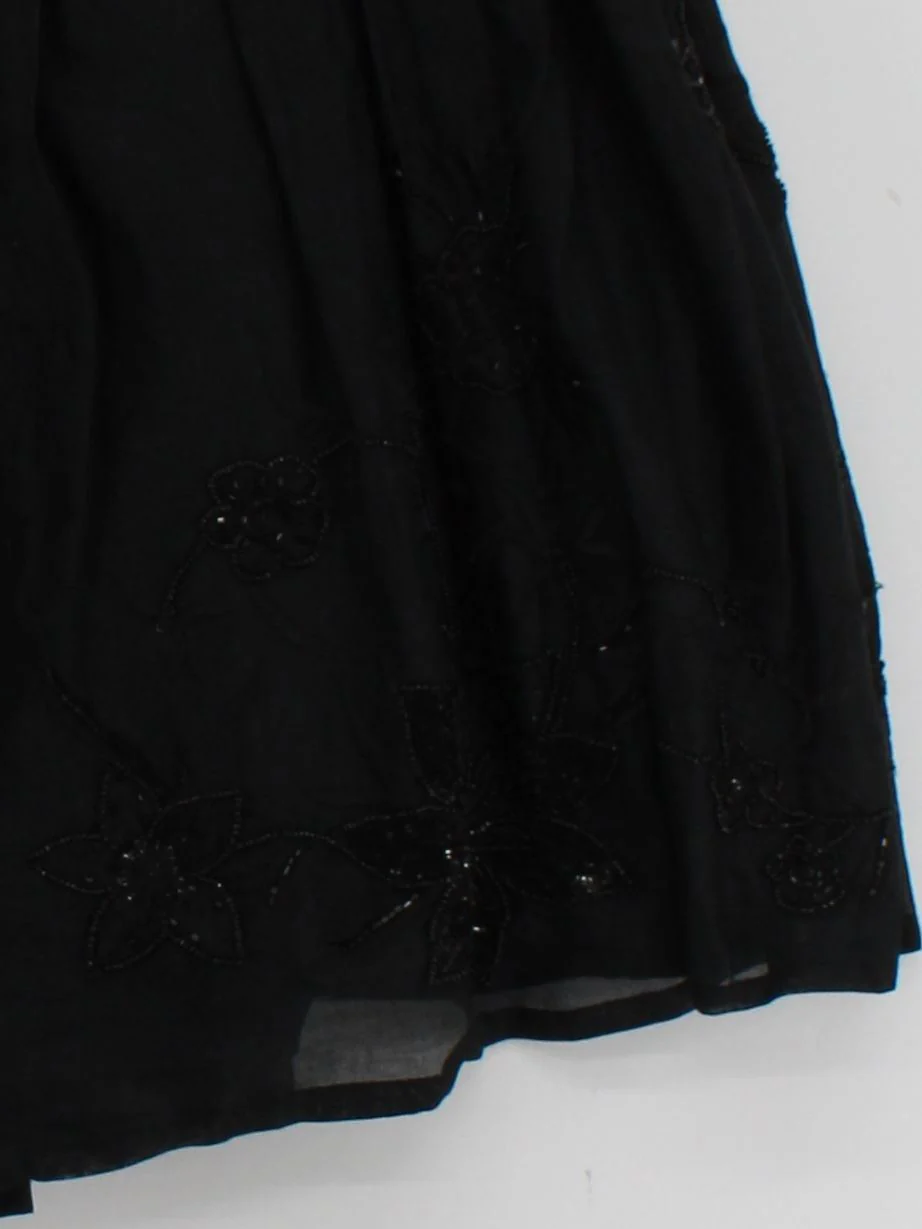 French Connection Women's Midi Skirt UK 10 Black 100% Cotton Midi A-Line - Image 4