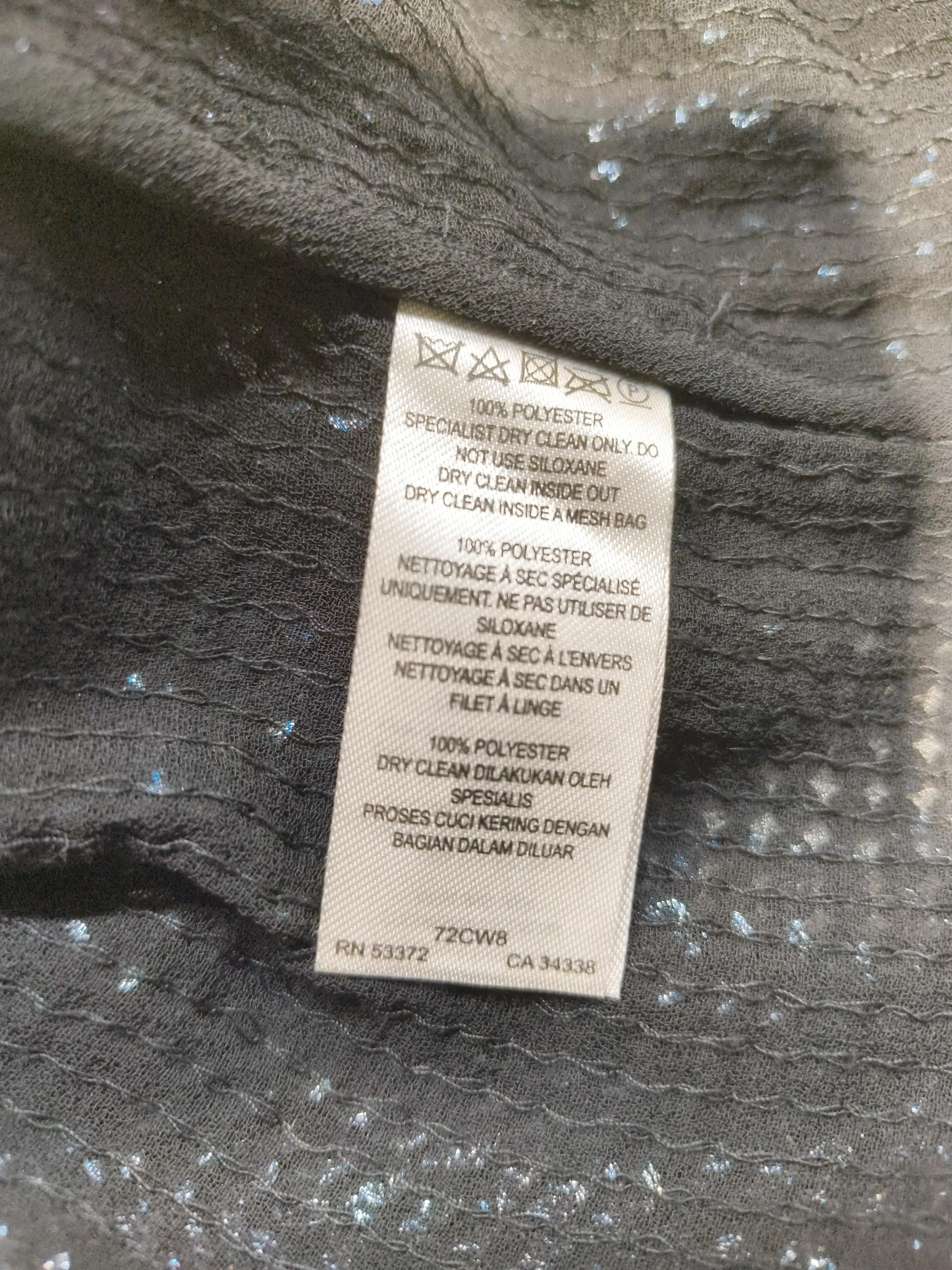 French Connection Women's Top UK 16 Black 100% Polyester Basic - Image 6