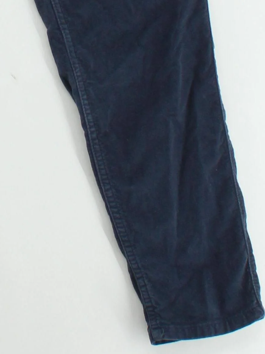 French Connection Women's Trousers UK 12 Blue Cotton with Elastane Tapered Chino - Image 4