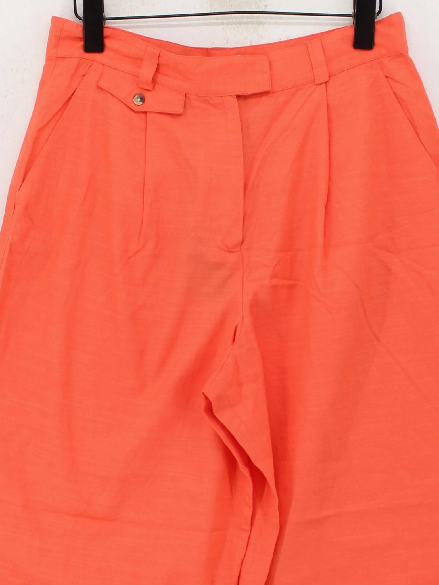 French Connection Women's Trousers UK 12 Orange Lyocell Modal with Cotton Chino - Image 3