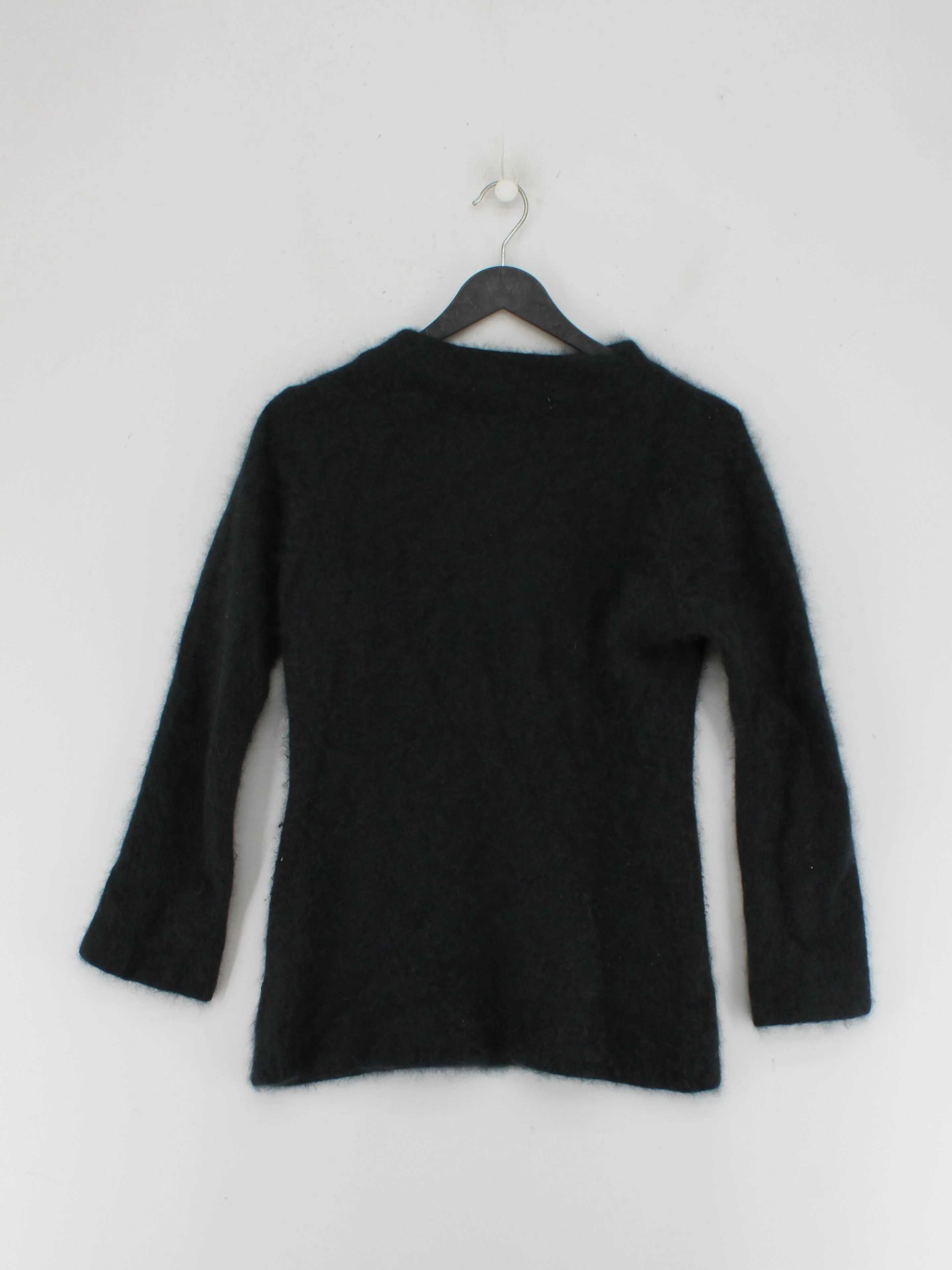 FWM (Fenn Wright Manson) Women's Jumper M Black Angora with Polyamide Pullover - Image 2