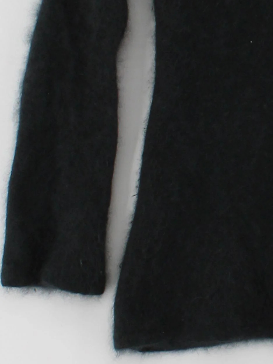 FWM (Fenn Wright Manson) Women's Jumper M Black Angora with Polyamide Pullover - Image 4