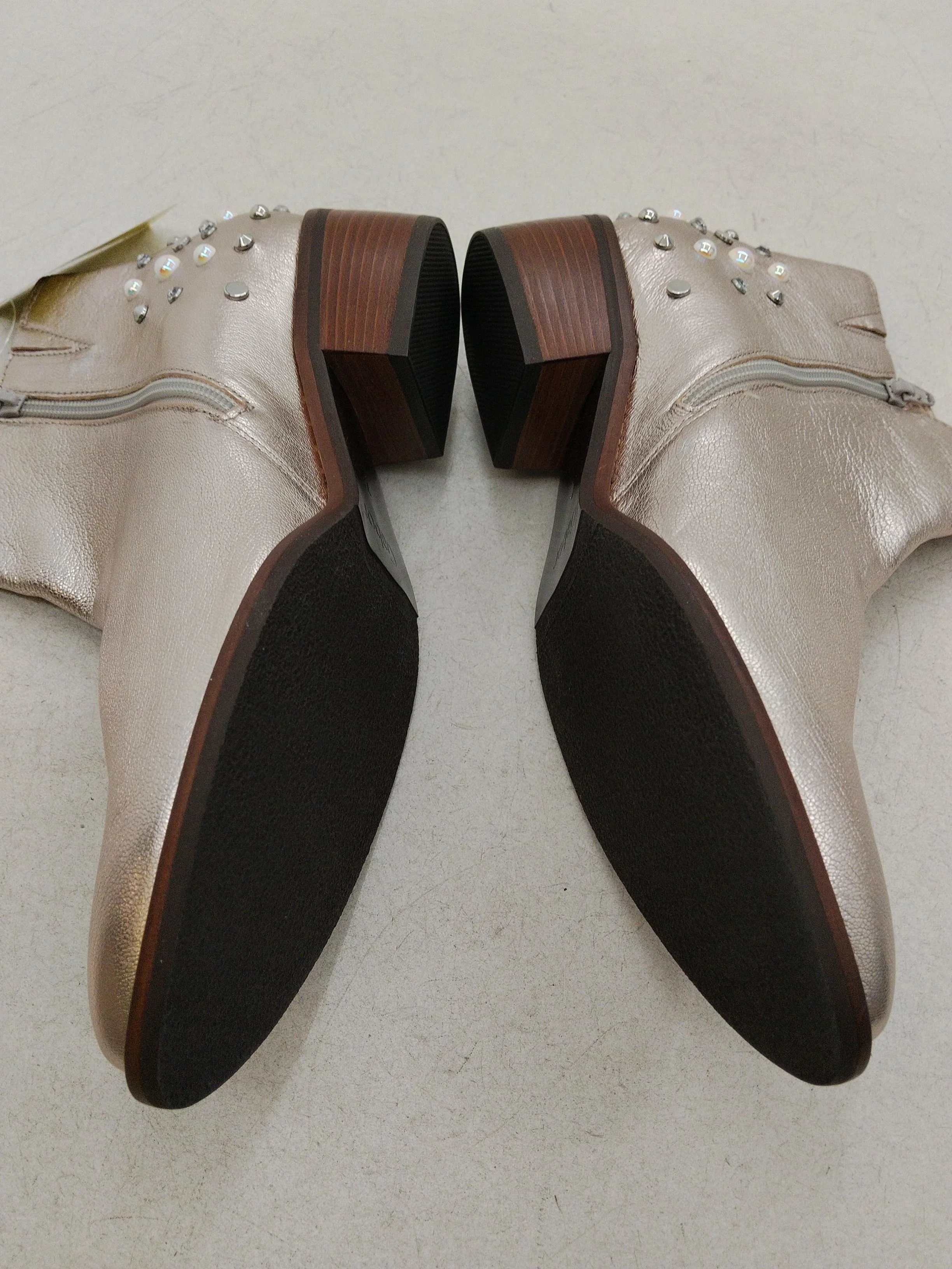Gabor Women's Boots UK 7 Gold 100% Leather Combat - Image 7