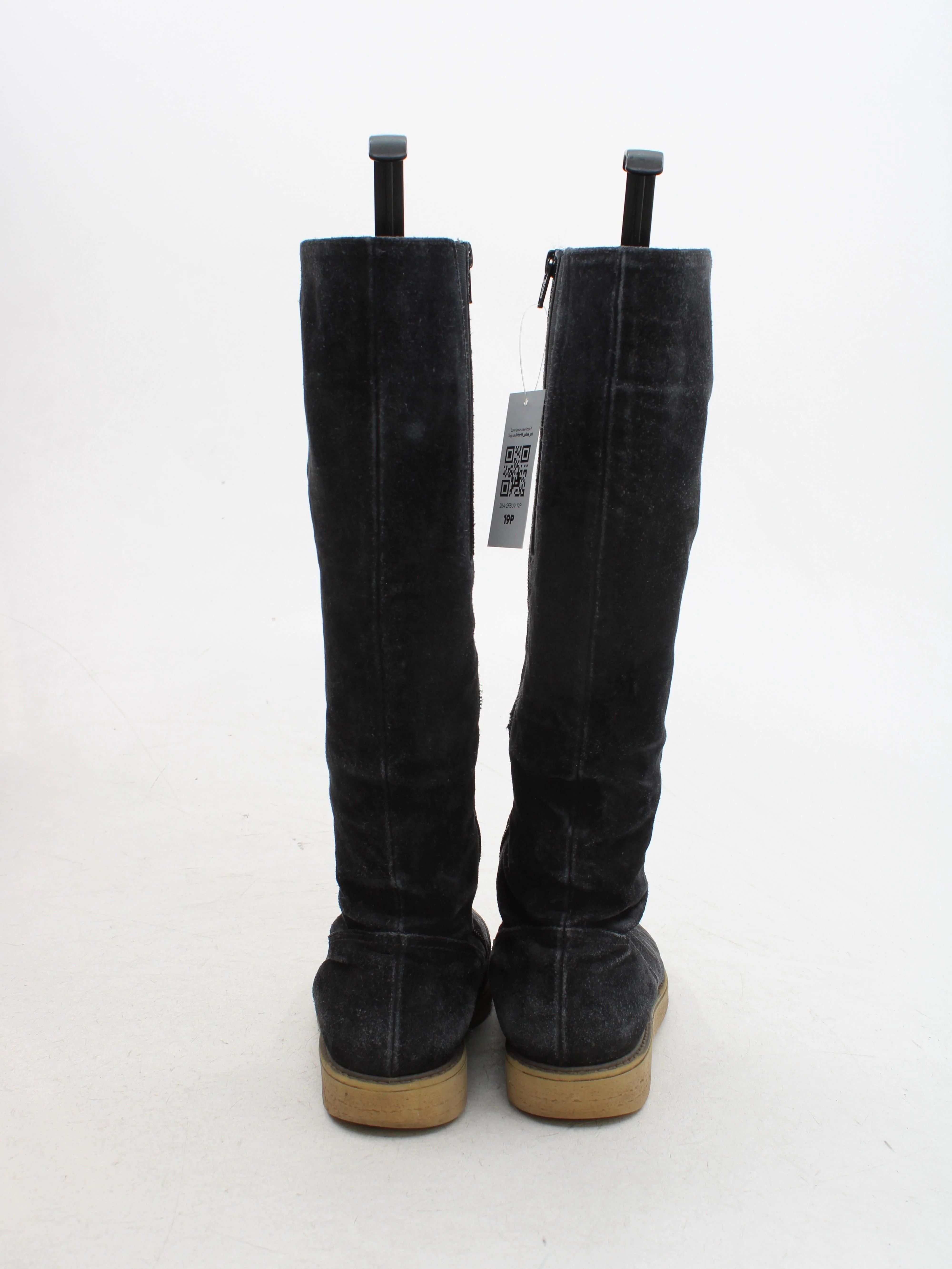 Gabor Women's Boots UK 8 Black 100% Suede Riding Boot - Image 3