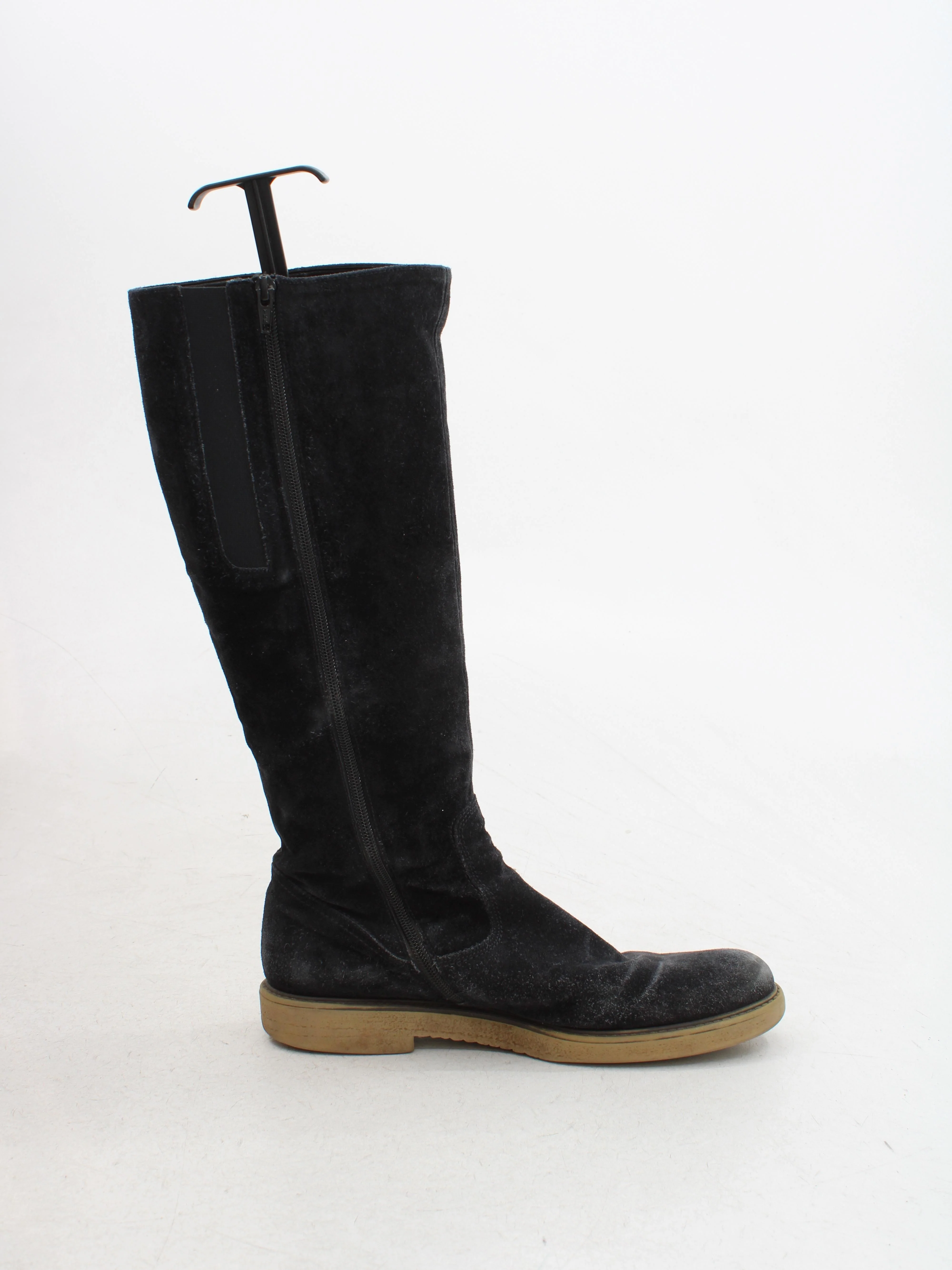 Gabor Women's Boots UK 8 Black 100% Suede Riding Boot - Image 5