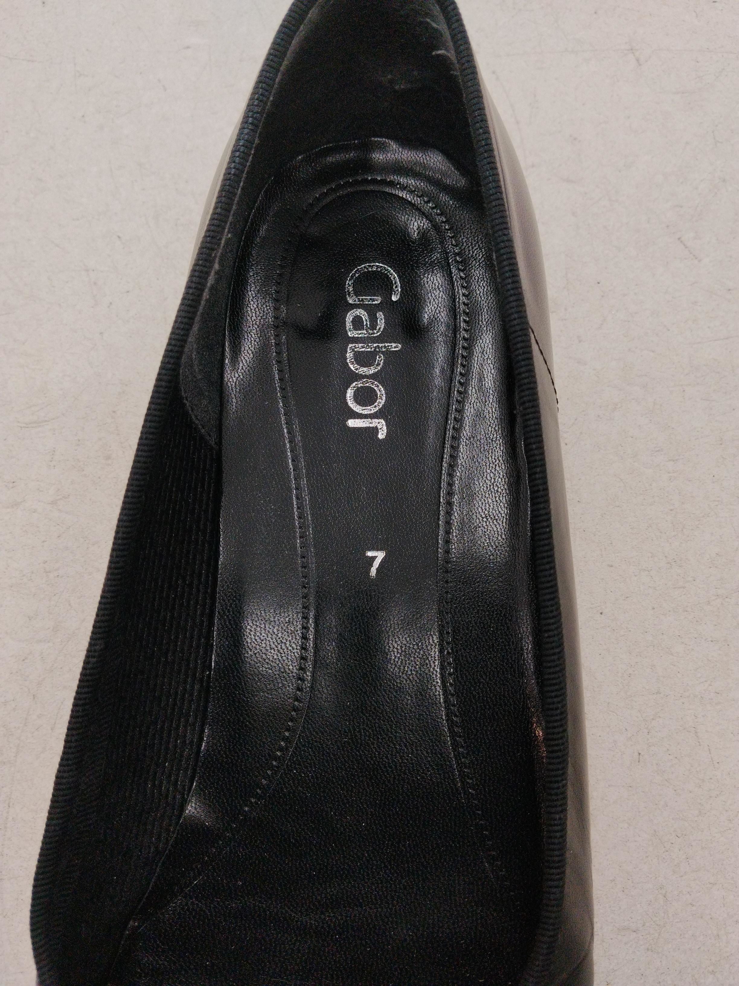 Gabor Women's Flat Shoes UK 7 Black 100% Leather Ballet - Image 6