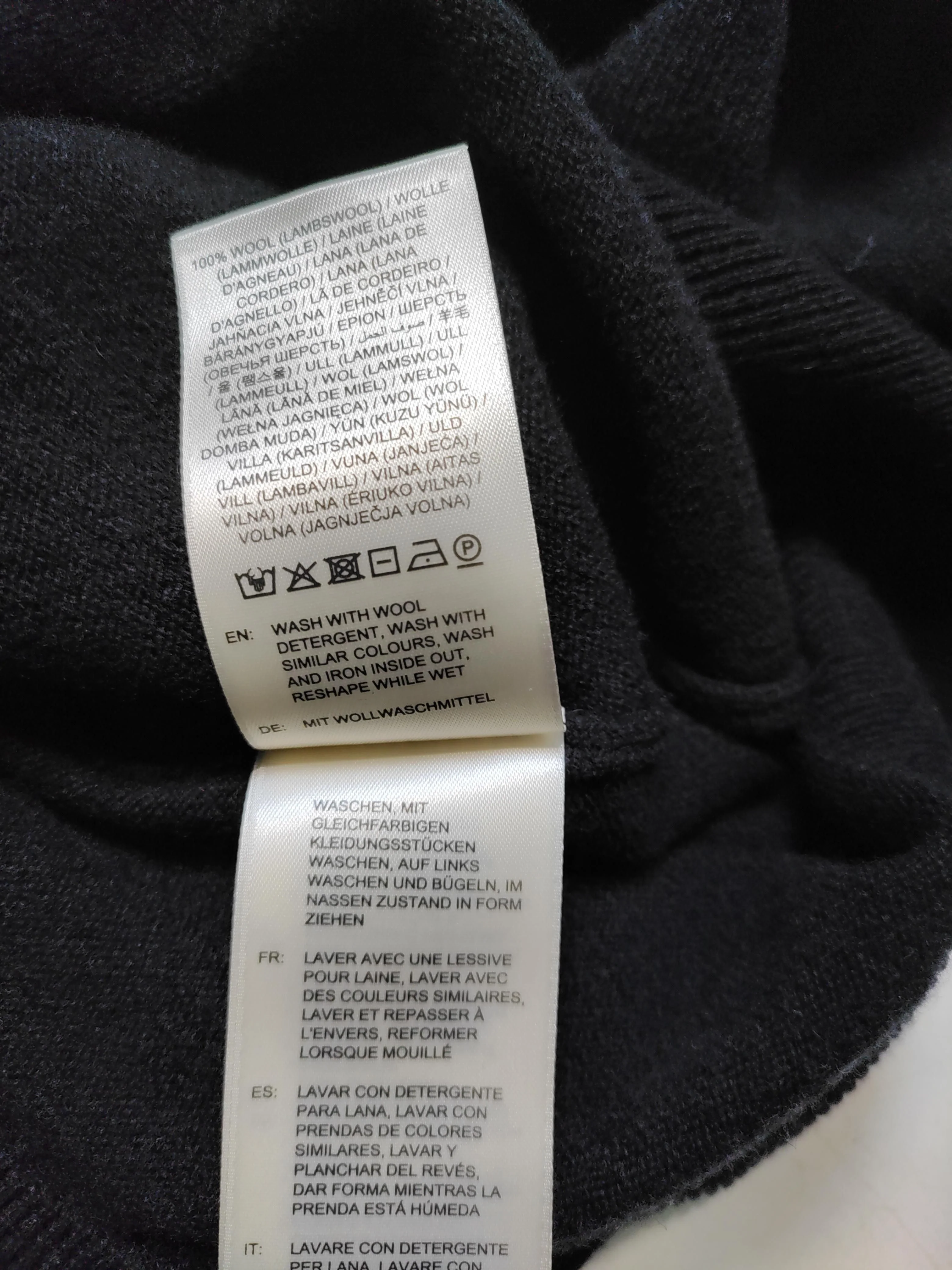 Gant Men's Jumper S Black 100% Wool Mock Neck Pullover - Image 6