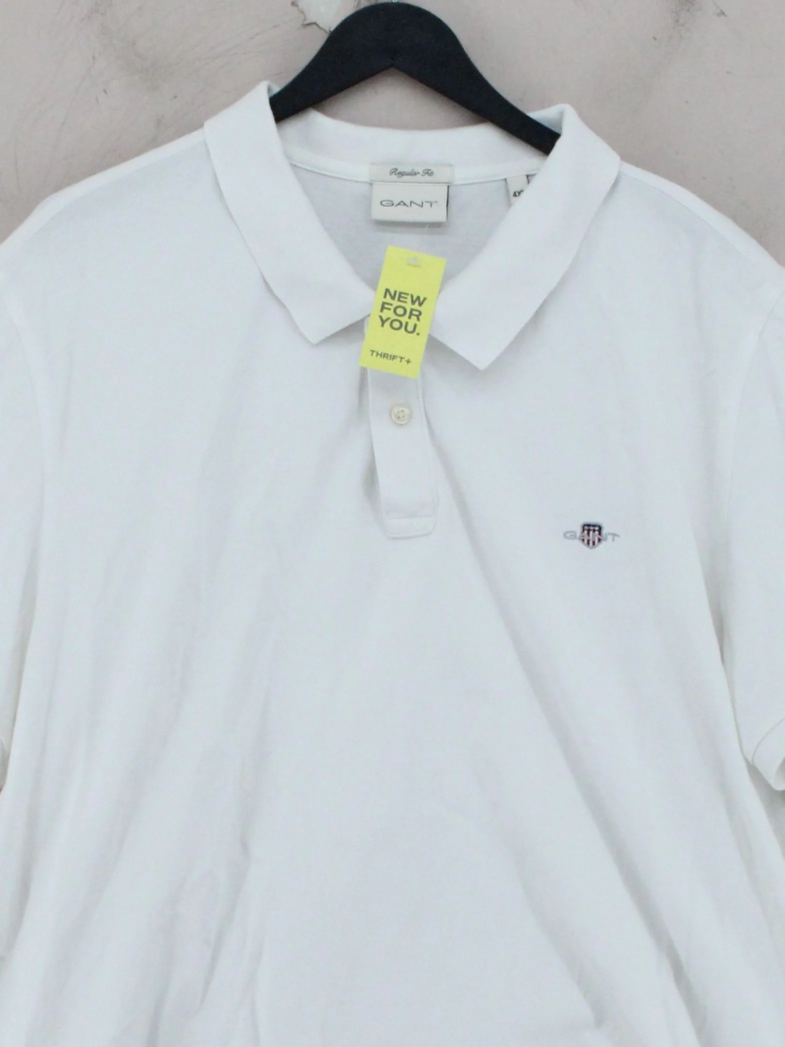 Gant Men's Polo Chest: 52 in White Cotton with Elastane Basic - Image 3