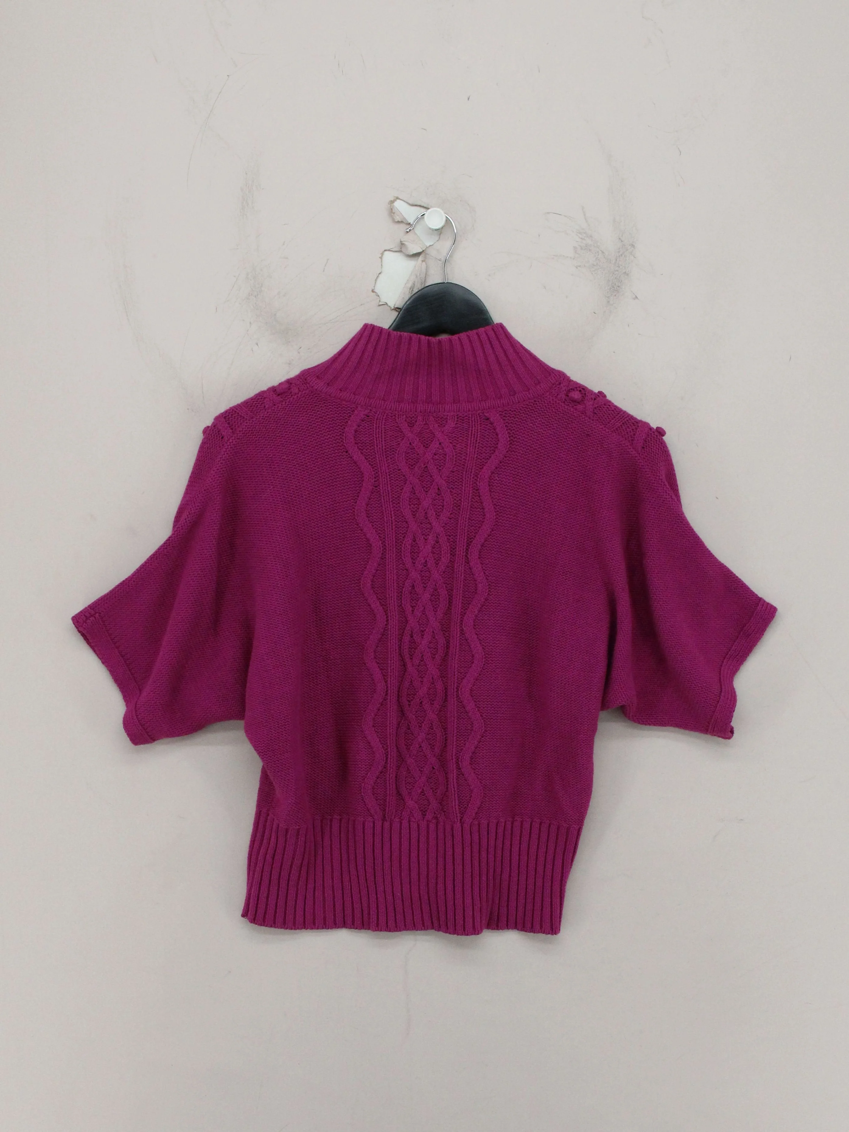 Gelco Women's Cardigan UK 12 Pink 100% Cotton High Neck Cardigan - Image 2