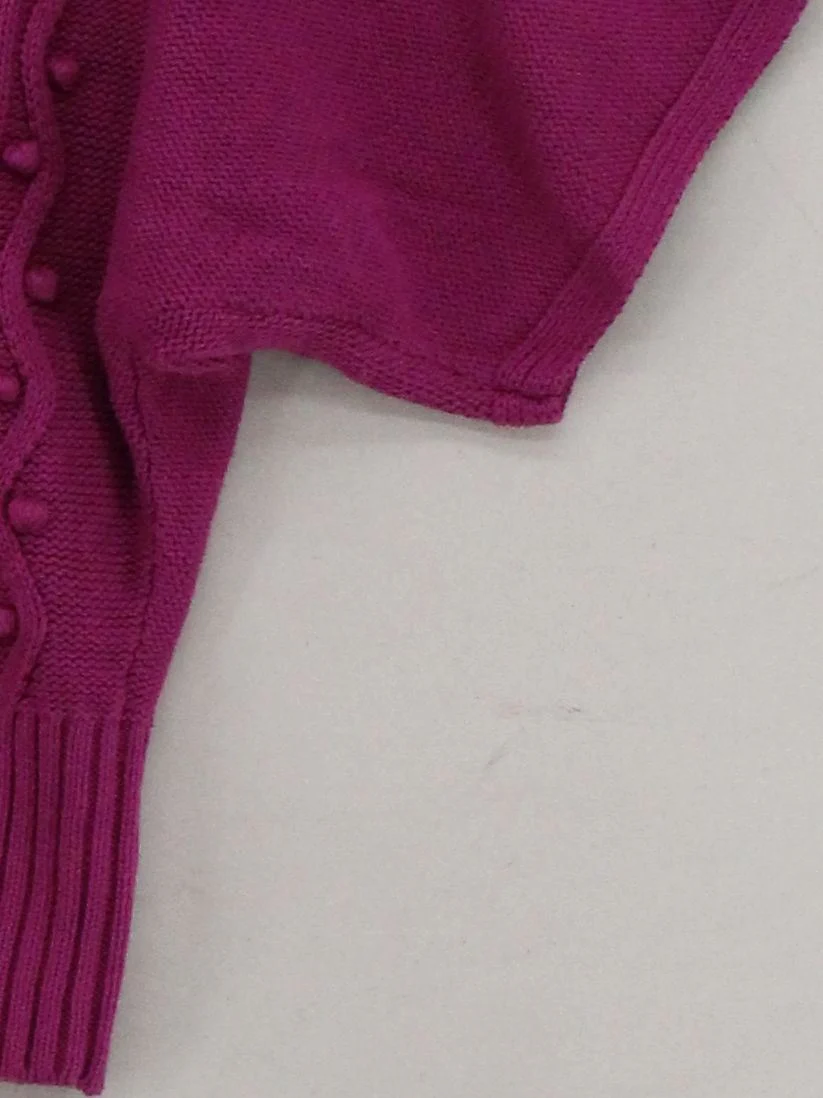 Gelco Women's Cardigan UK 12 Pink 100% Cotton High Neck Cardigan - Image 4