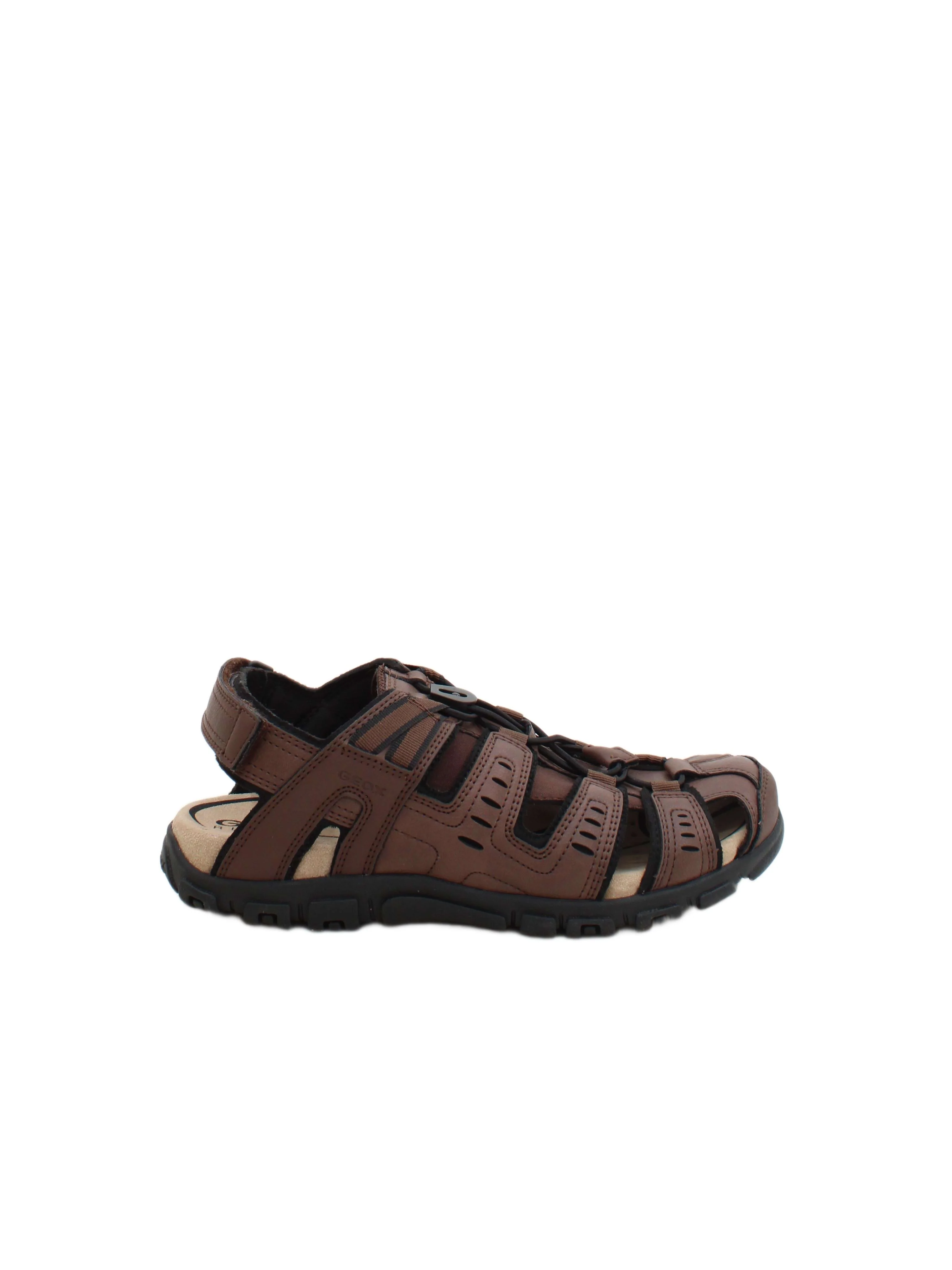 Geox Men's Sandals UK 6 Brown 100% Leather Slider