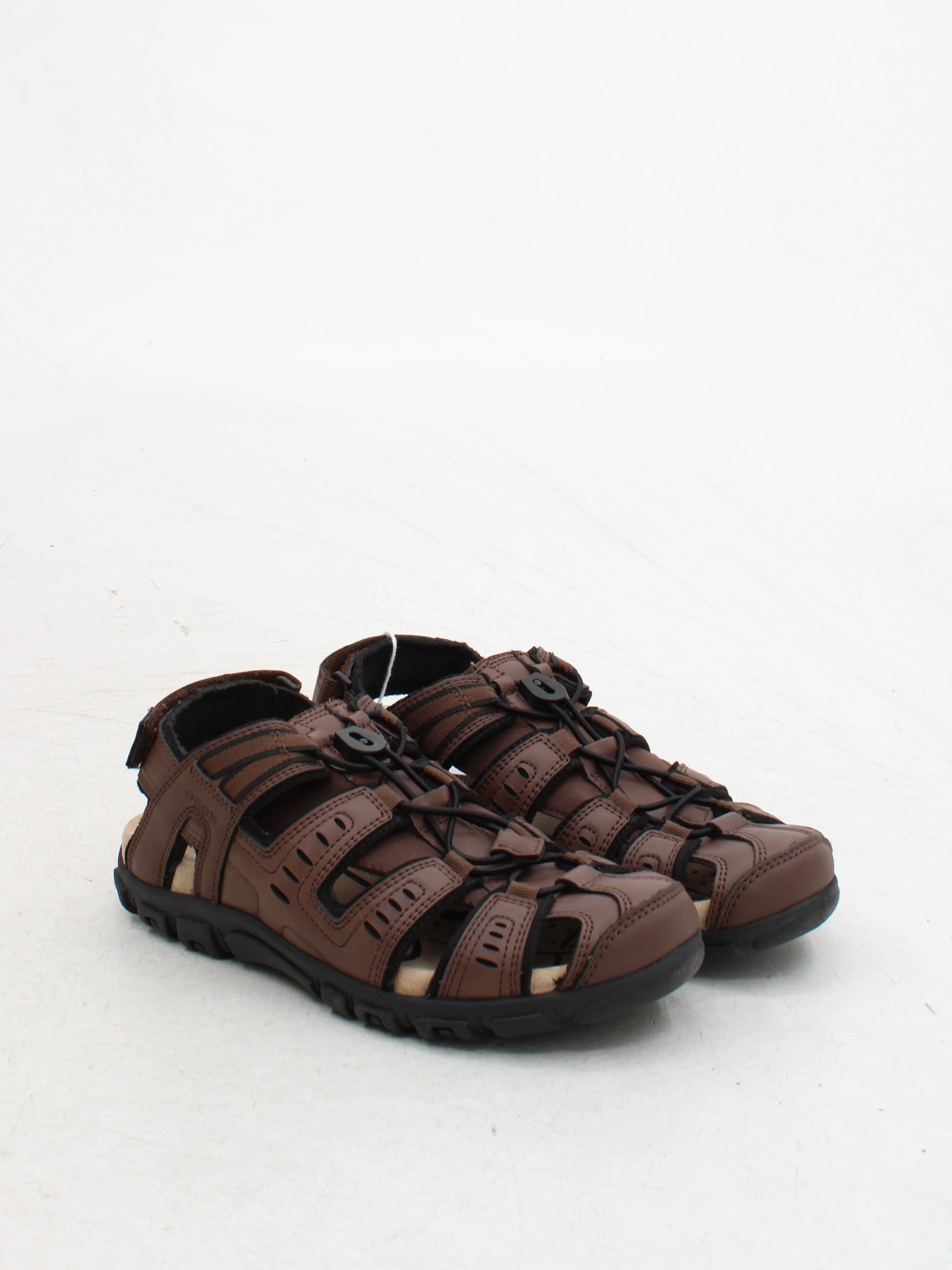 Geox Men's Sandals UK 6 Brown 100% Leather Slider - Image 4