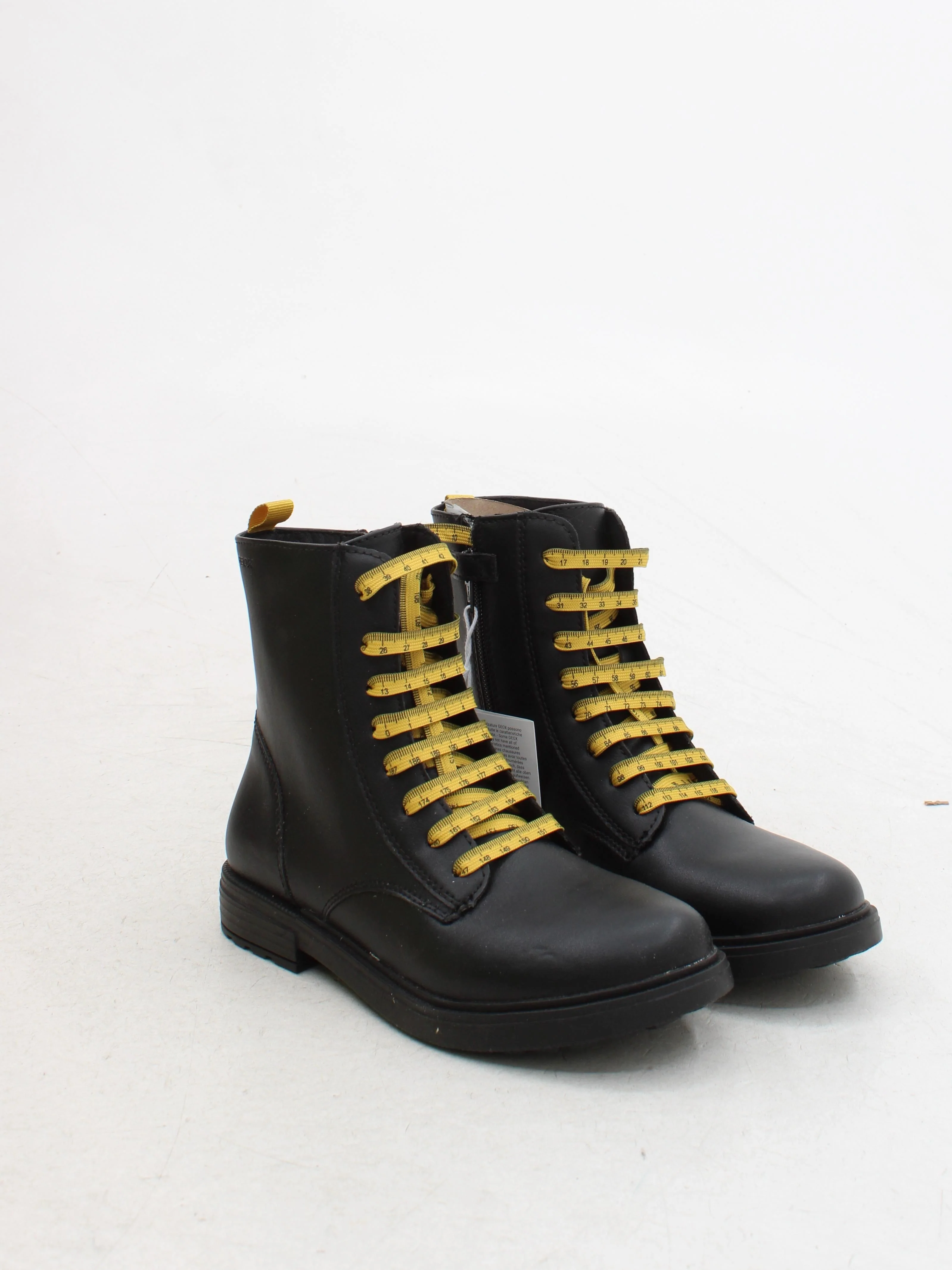 Geox Women's Boots UK 4 Black 100% Faux Leather Combat - Image 4