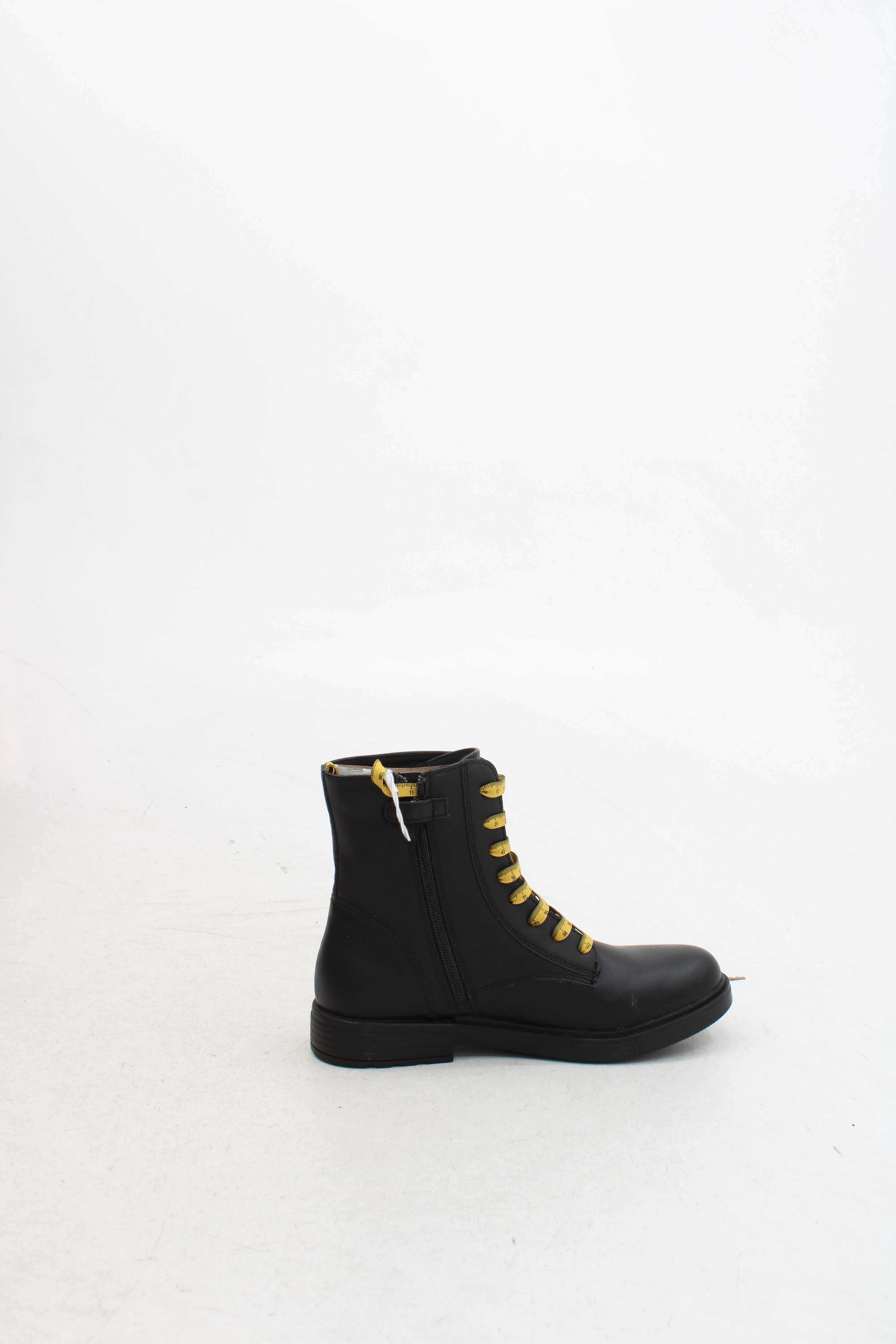 Geox Women's Boots UK 4 Black 100% Faux Leather Combat - Image 5