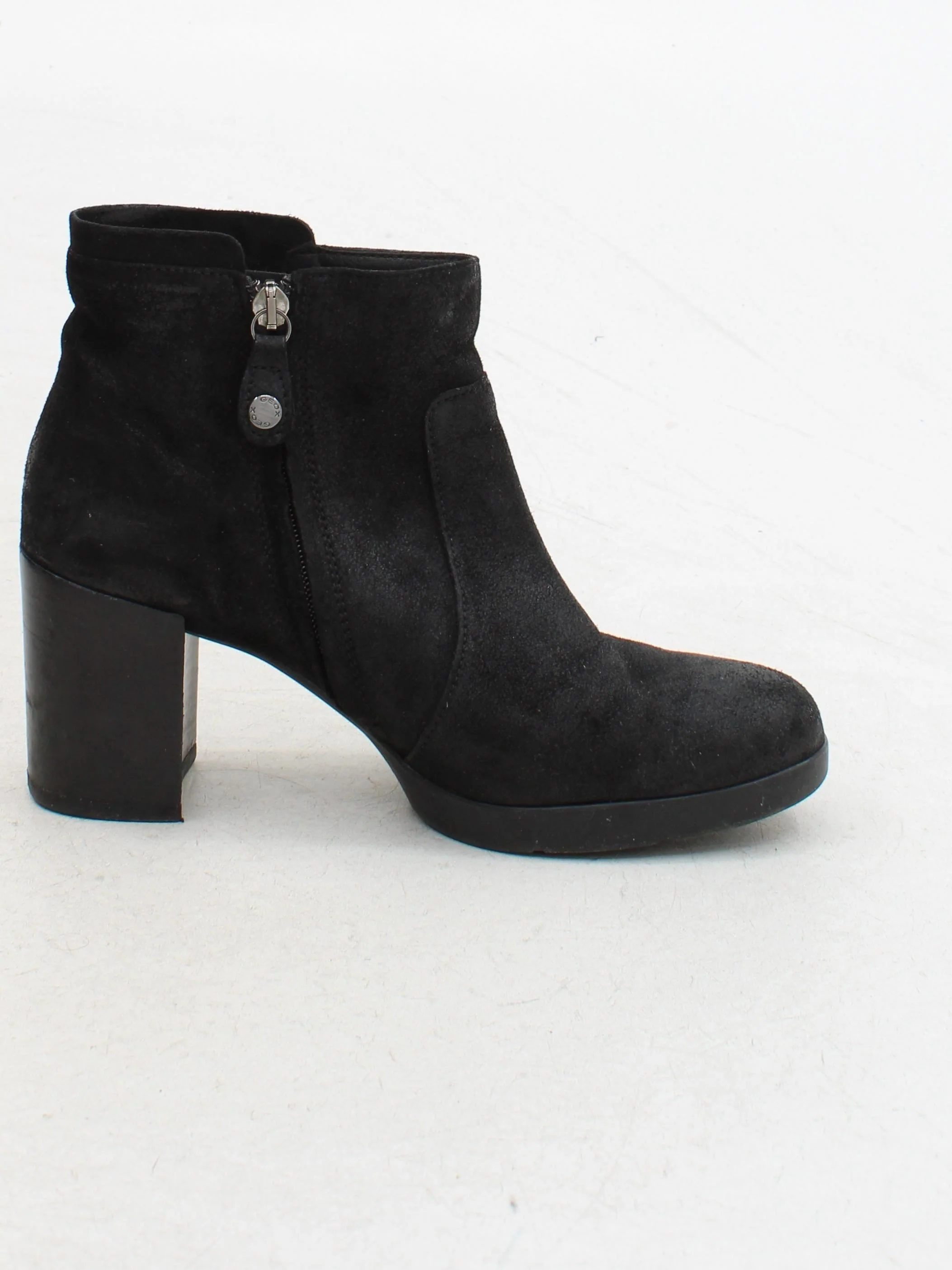 Geox Women's Boots UK 5 Black 100% Suede Combat - Image 5