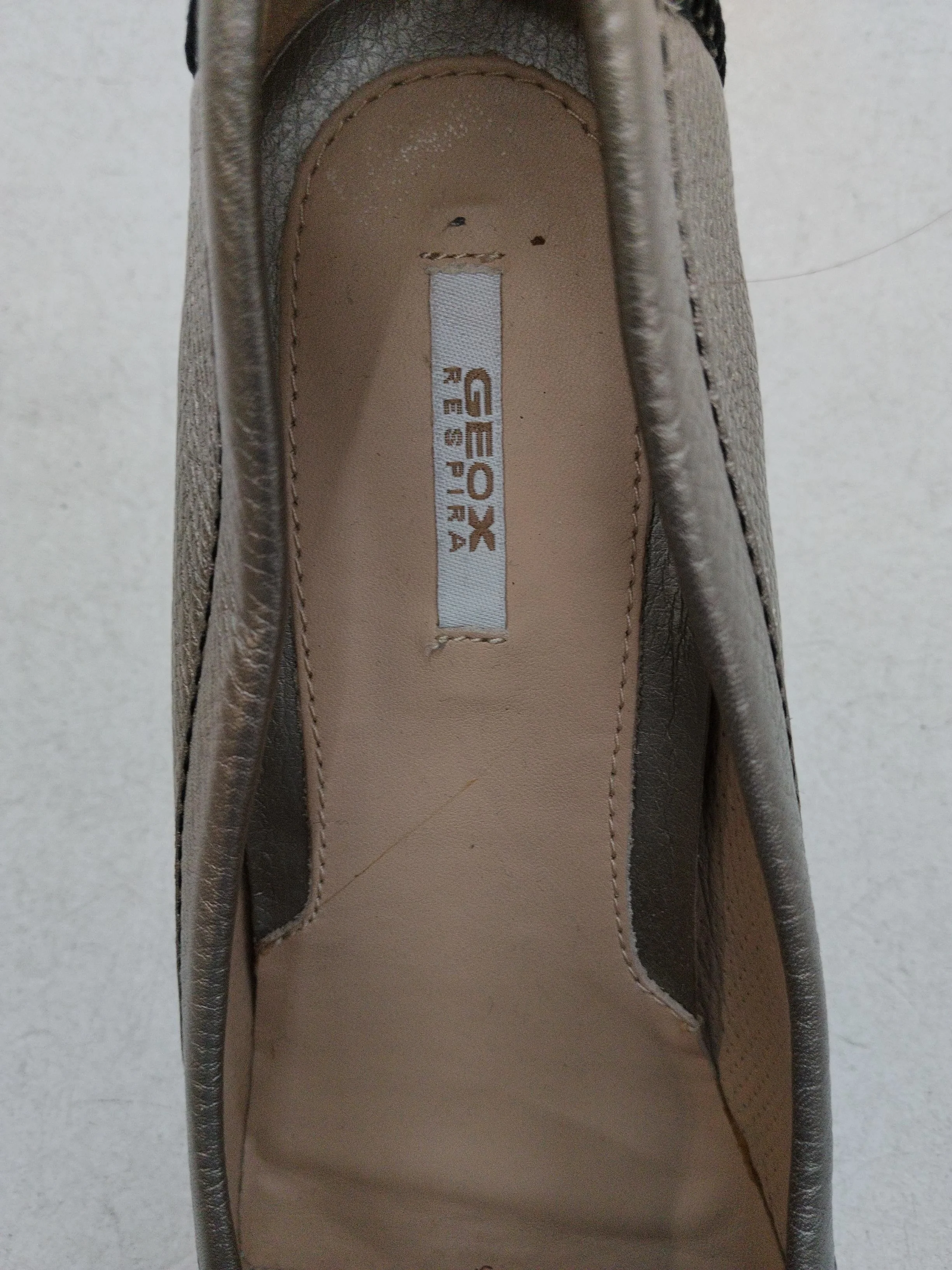 Geox Women's Heels UK 4 Gold 100% Leather Platform - Image 6