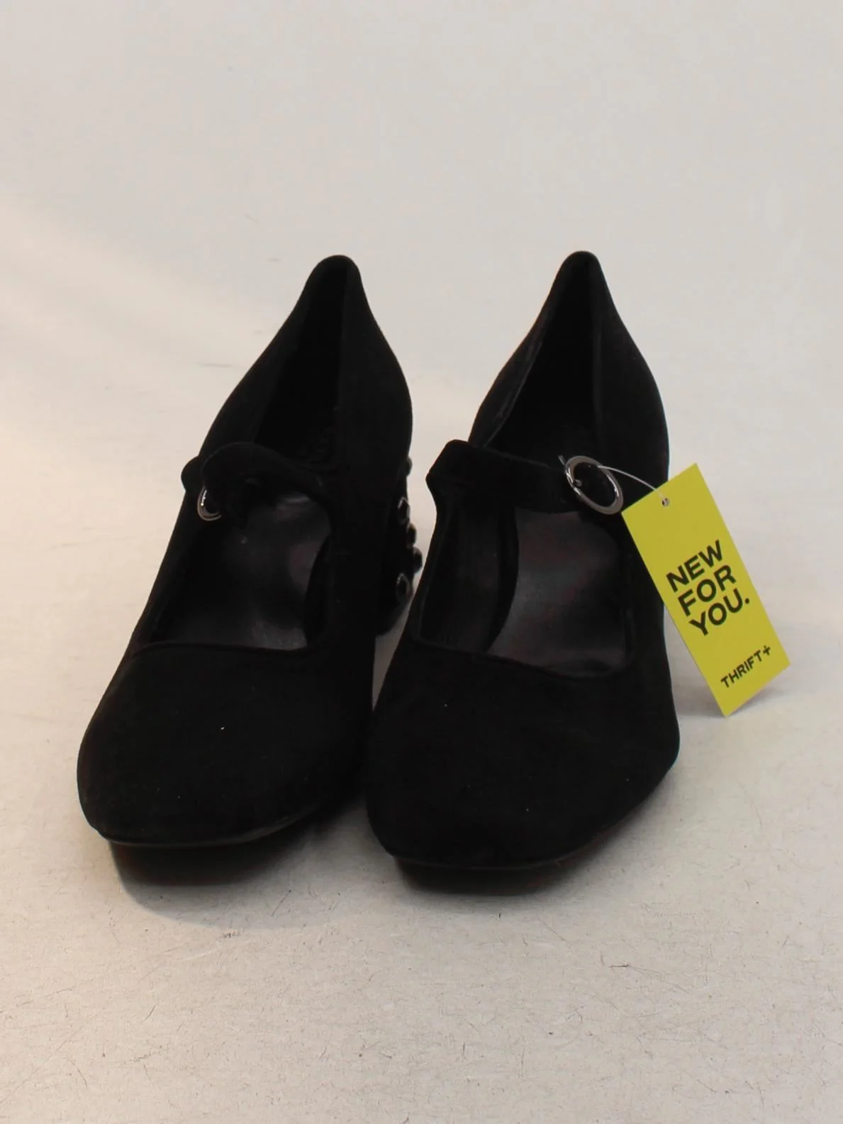 Geox Women's Heels UK 7 Black 100% Suede Court - Image 2