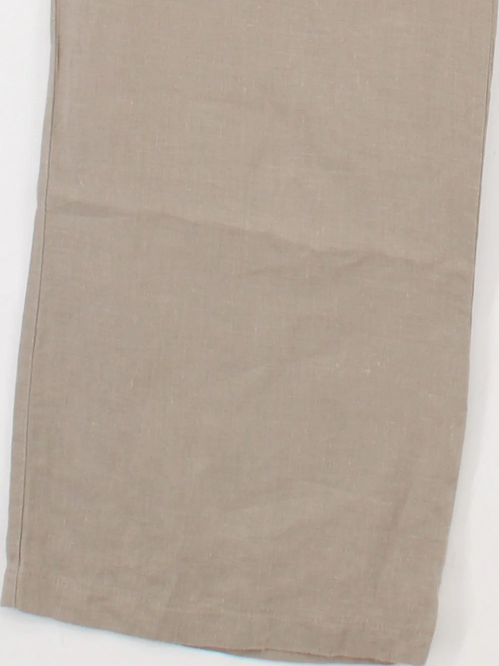 Gerard Darel Women's Trousers UK 12 Tan 100% Linen Wide-Leg Sweatpants - Image 4