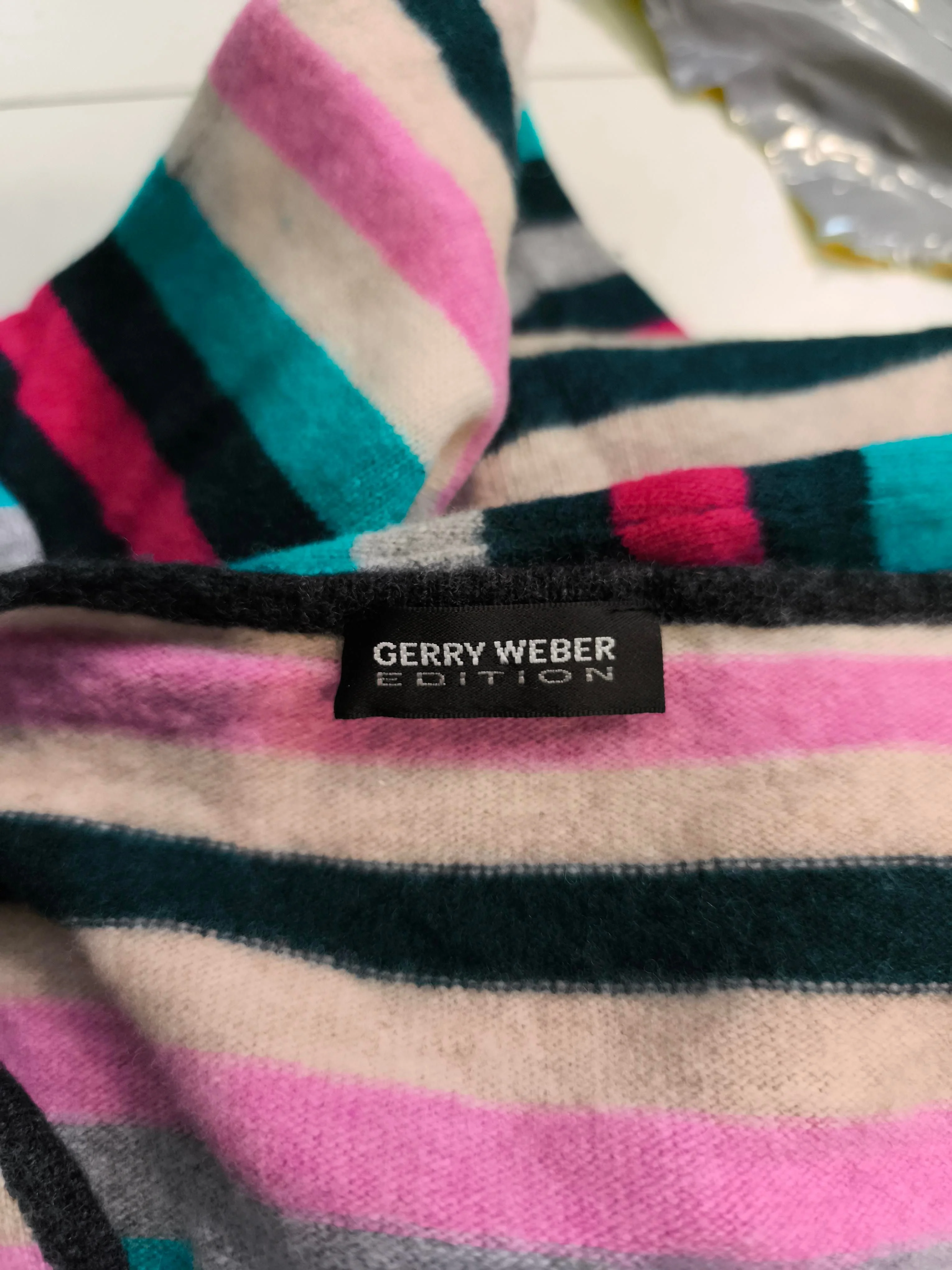 Gerry Weber Women's Jumper UK 16 Multi Wool with Polyamide Pullover - Image 5