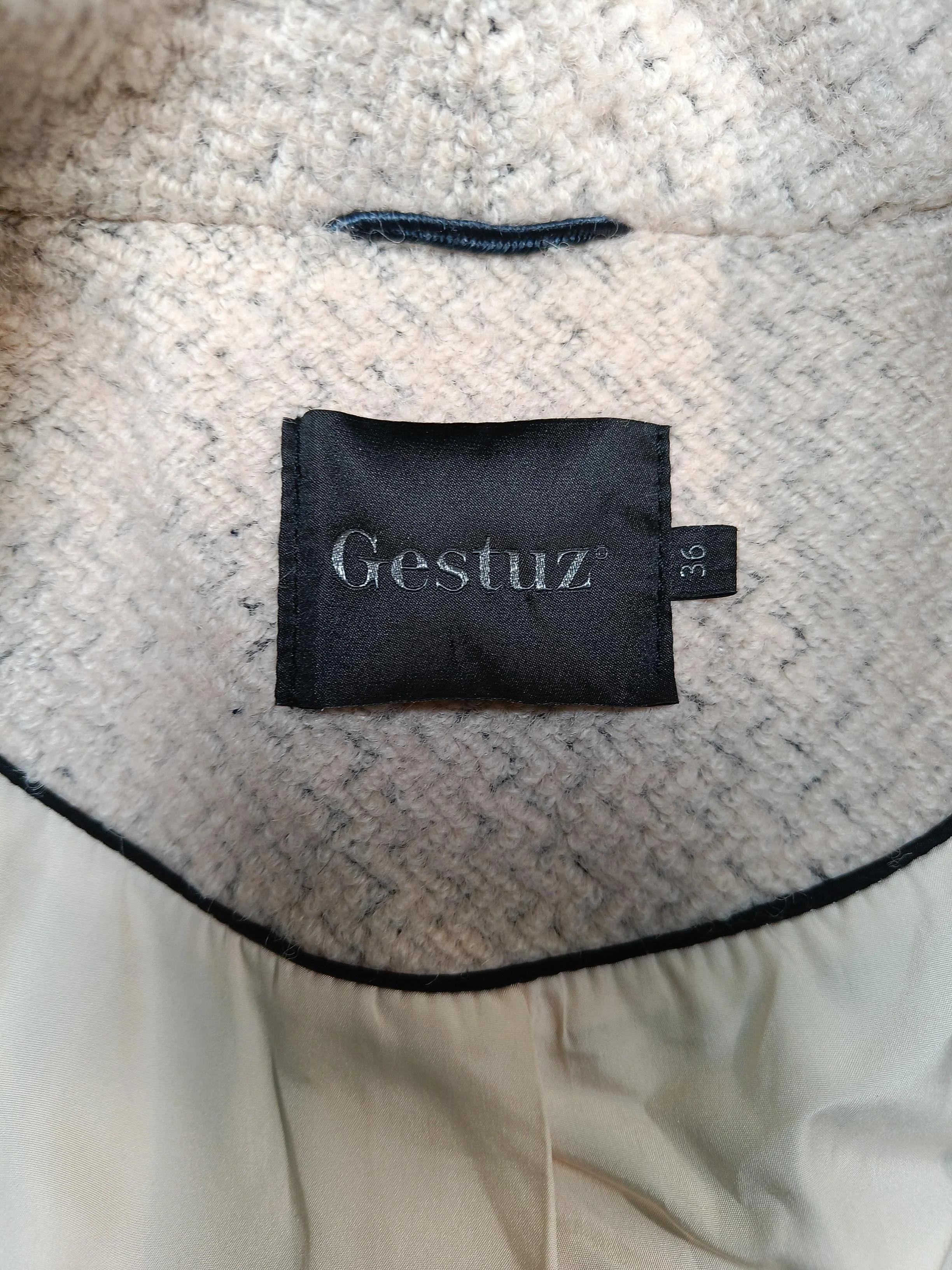 gestuz Overcoat jacket cream - Image 7