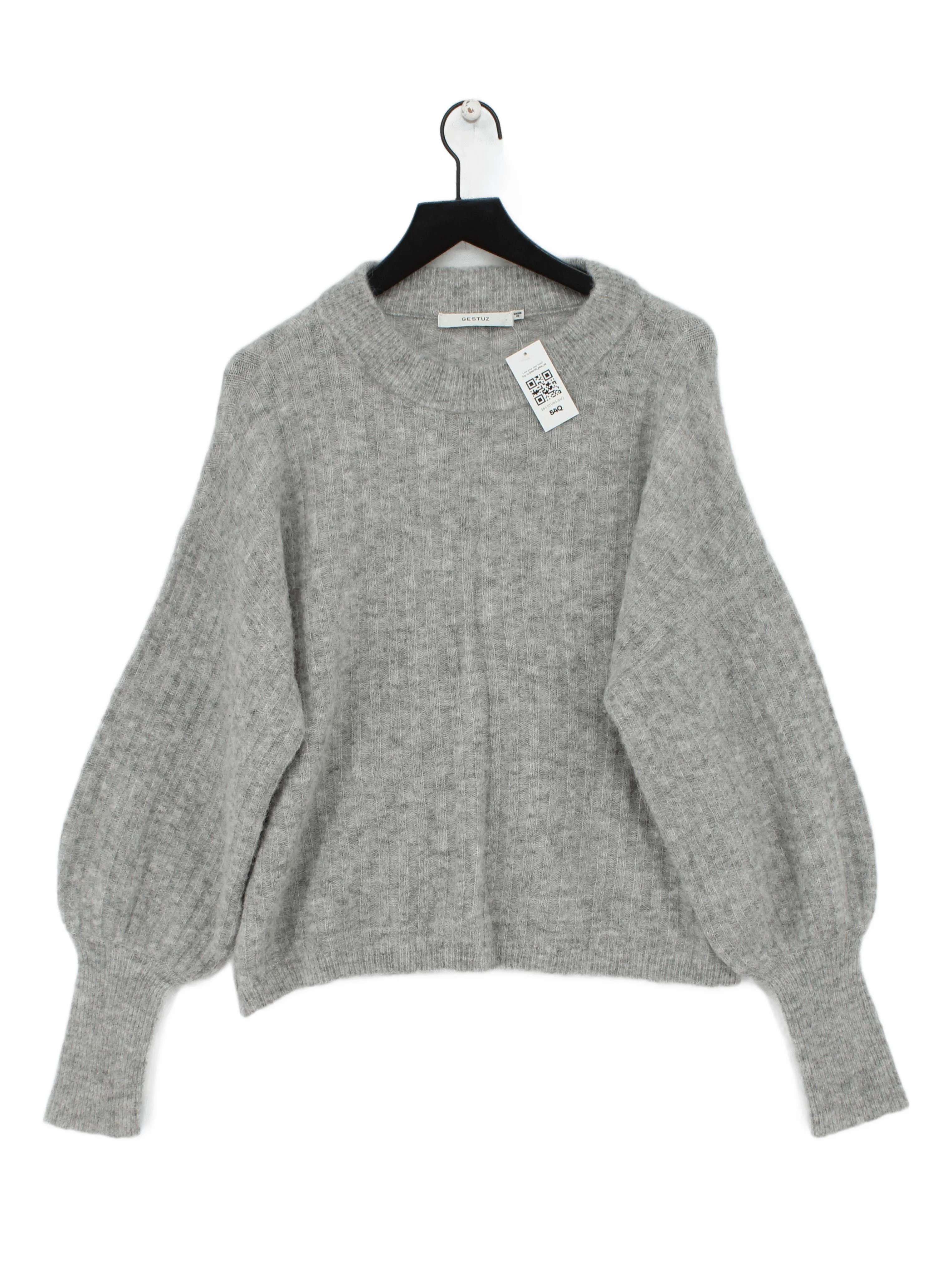 Gestuz Women's Jumper L Grey Polyamide with Wool, Elastane, Other Pullover