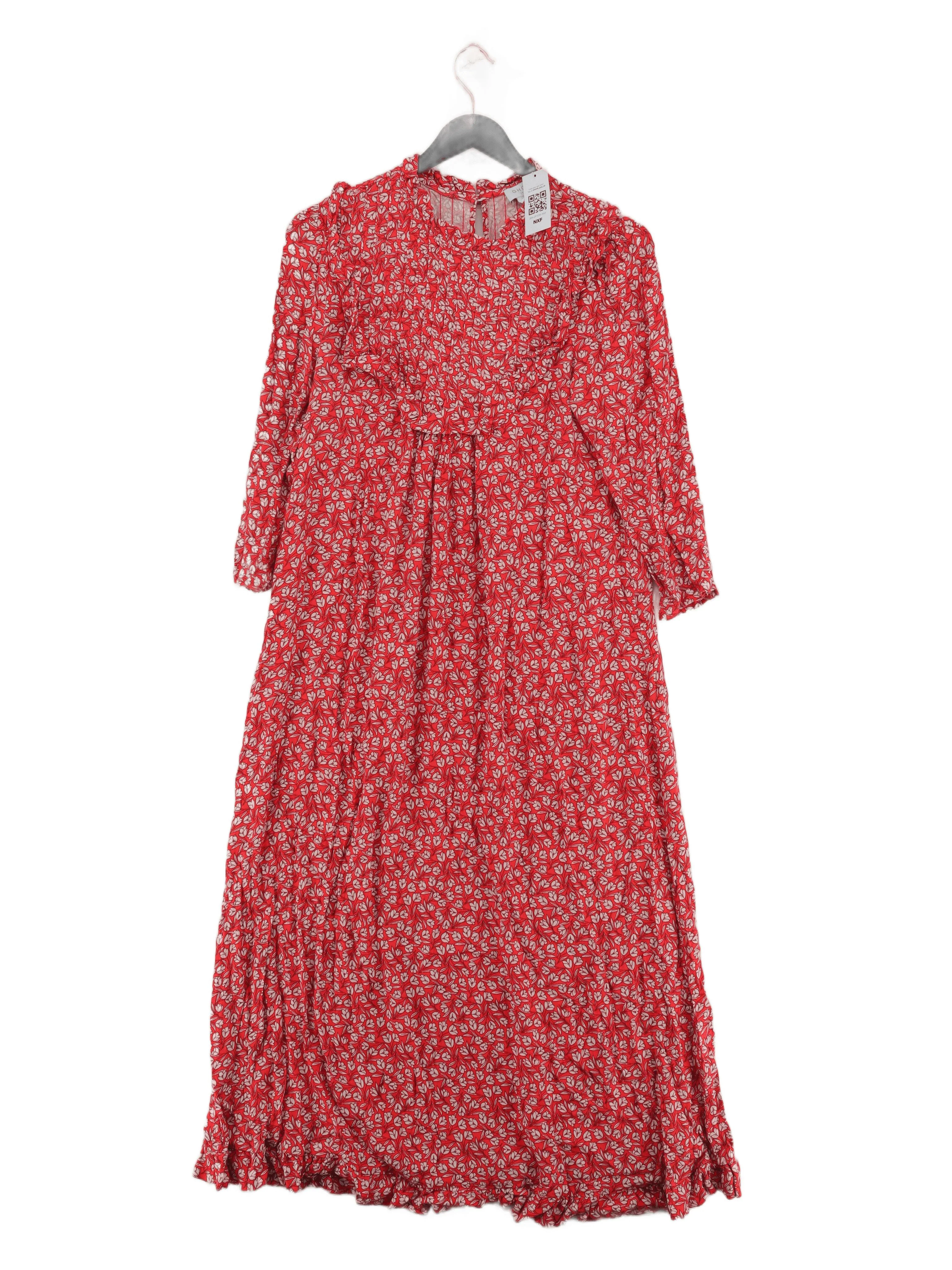 Ghost London Jumper Midi Dress UK8 in Red