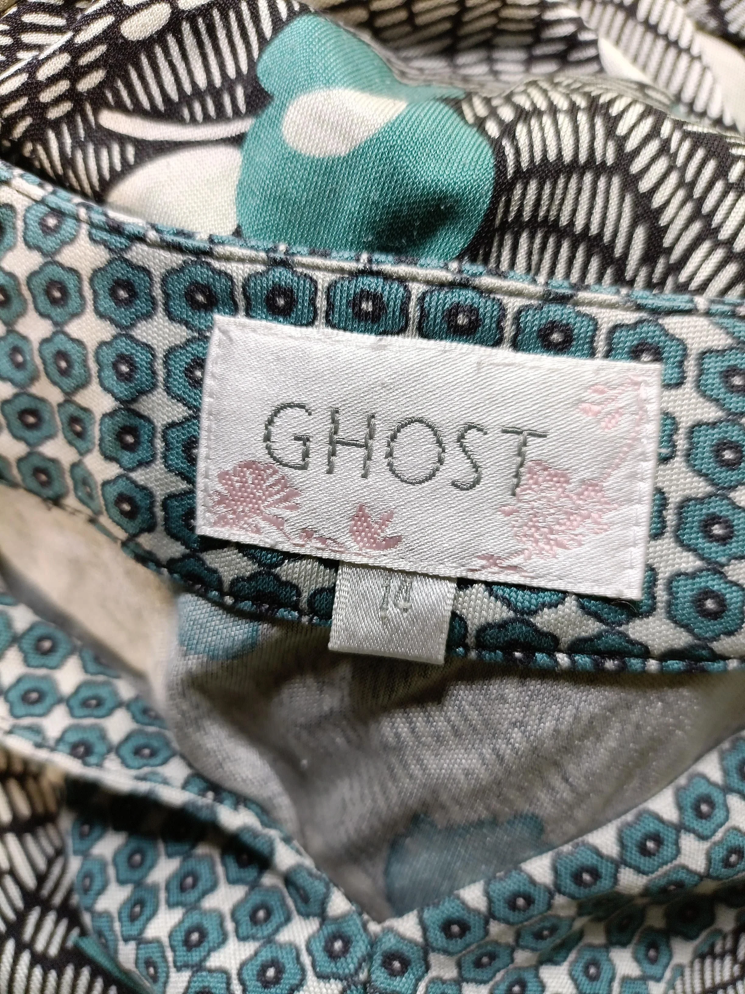 Ghost Wrap Midi Dress UK14 in Multi - Image 5