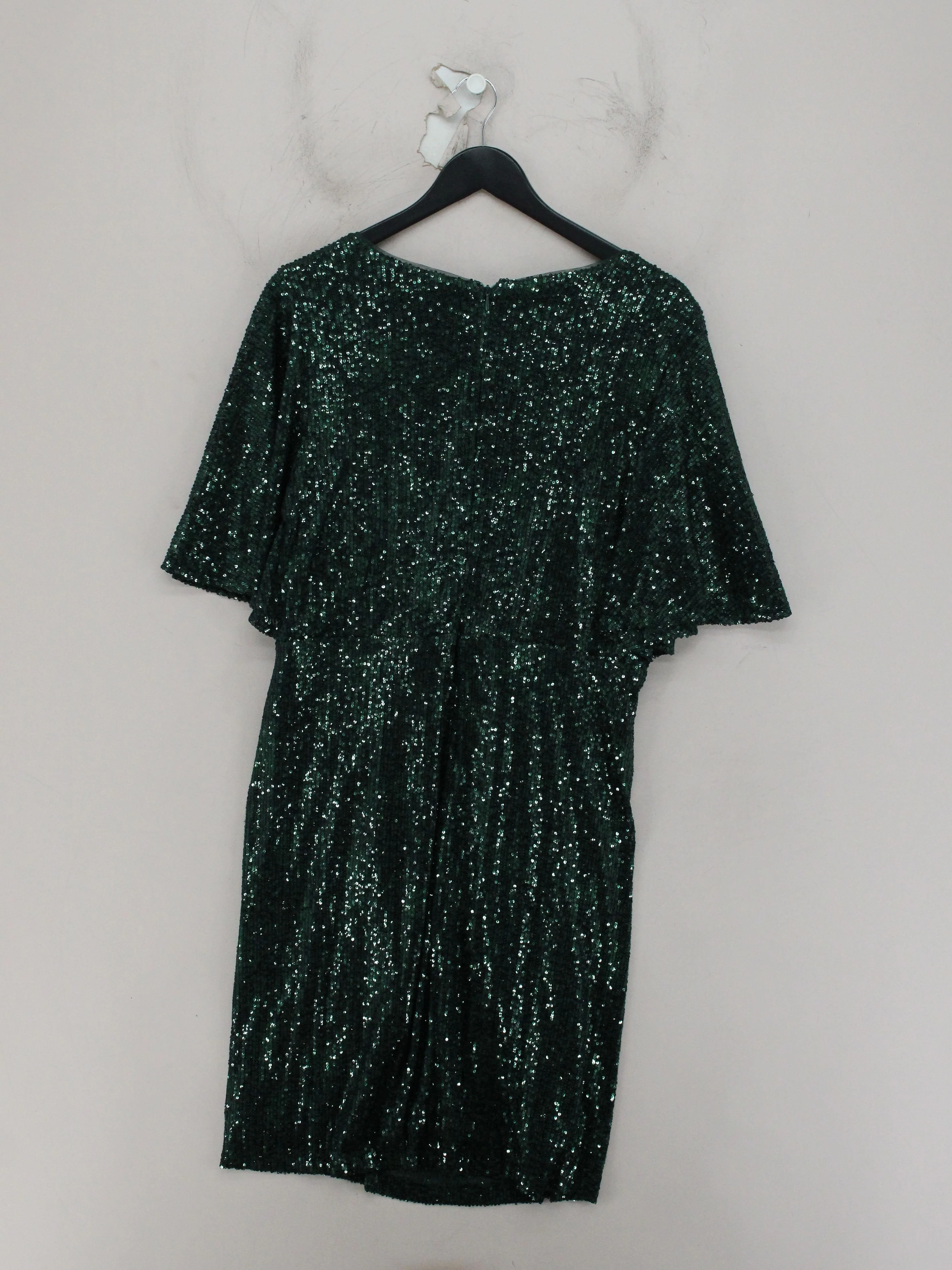 Gina Bacconi Wrap Mini Dress UK18 in Green - Image 2