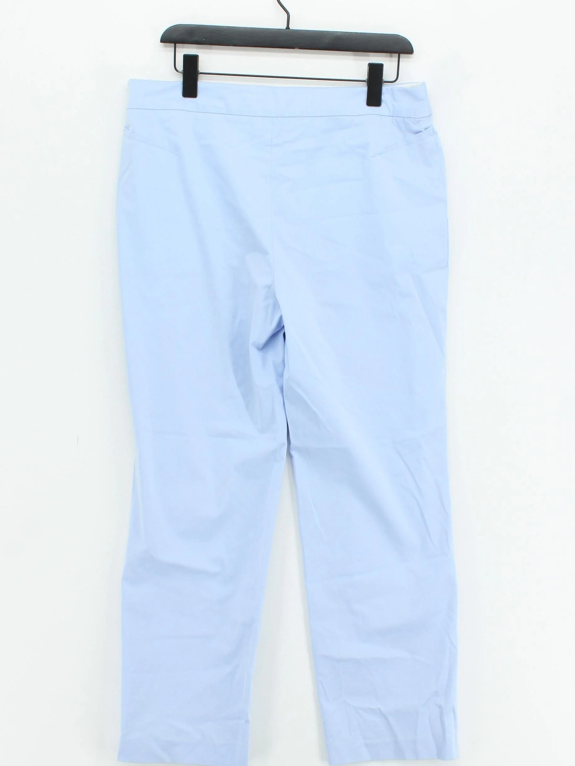 Giorgio Armani Women's Trousers UK 10 Blue Cotton - Image 2