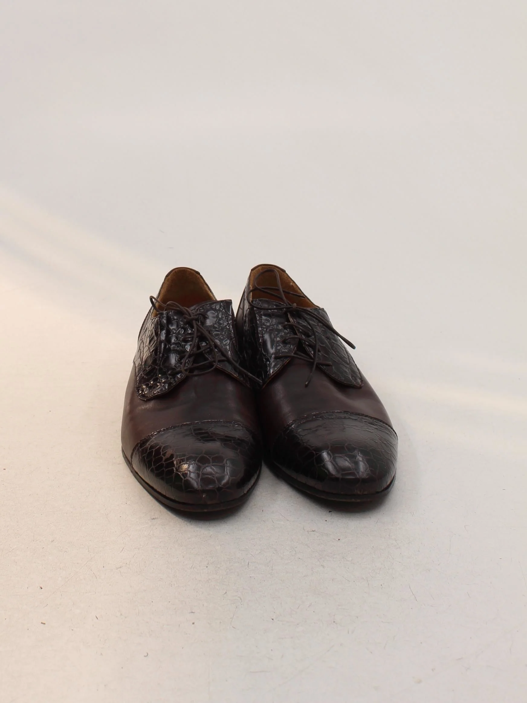 Giovanni Conti Men's Formal Shoes UK 10.5 Brown Animal Print 100% Leather Brogue - Image 2