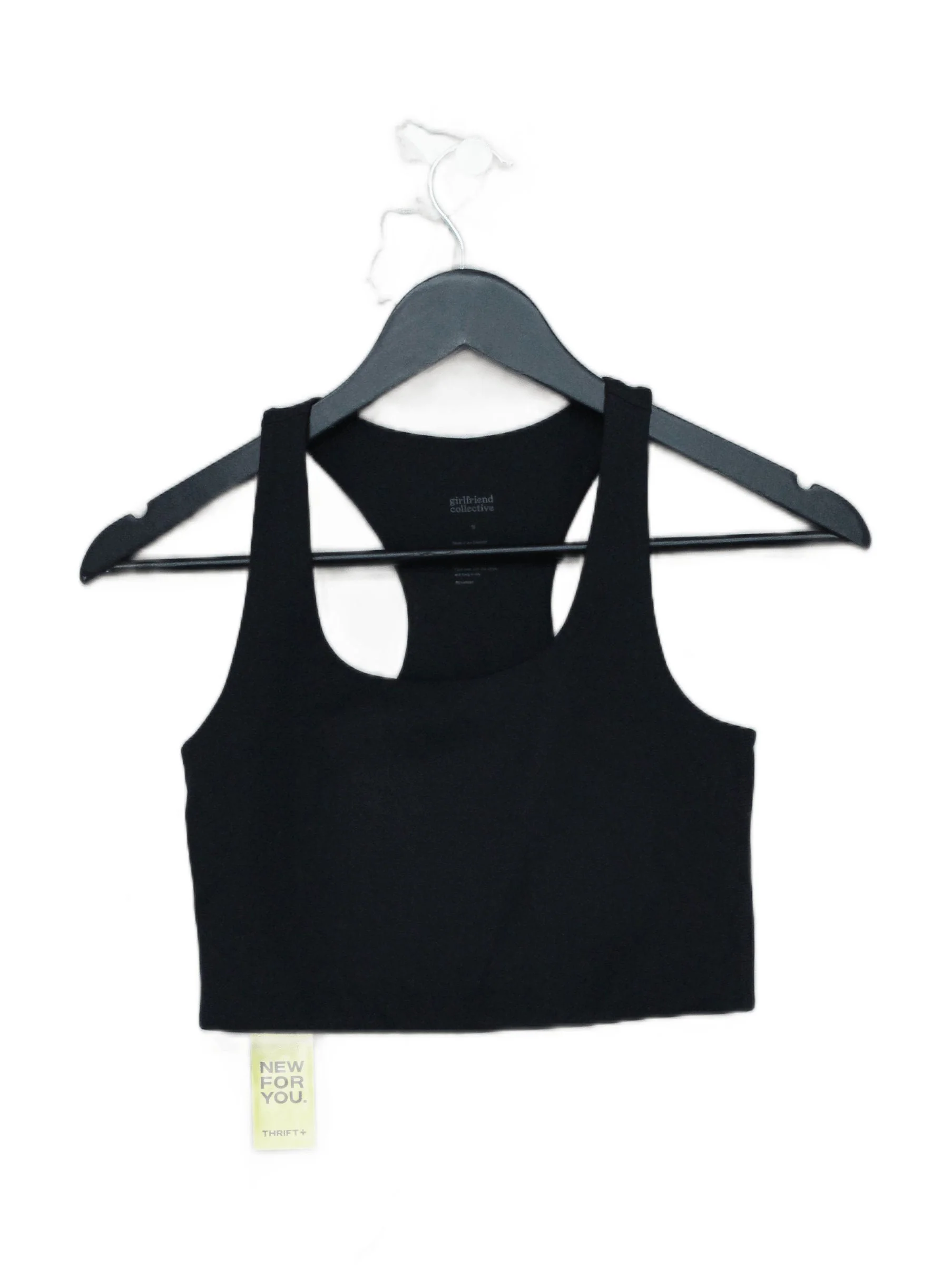 Girlfriend Collective Women's T-Shirt S Black Polyester with Elastane Basic
