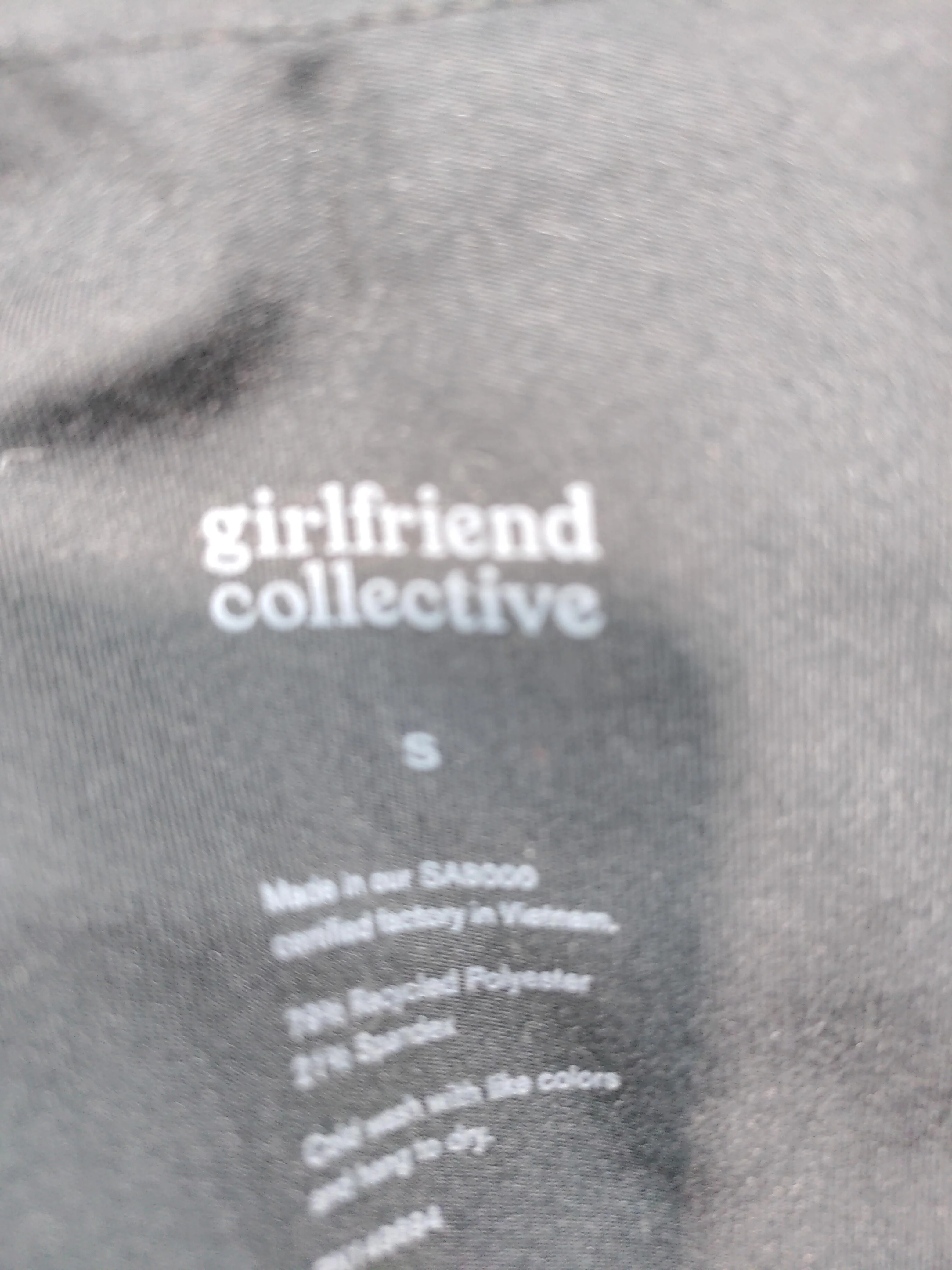 Girlfriend Collective Women's T-Shirt S Black Polyester with Elastane Basic - Image 5
