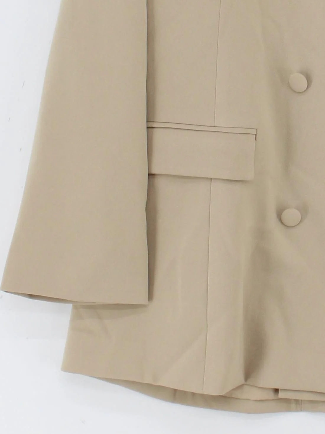 Glamorous Women's Blazer UK 20 Tan Polyester with Elastane Overcoat - Image 4