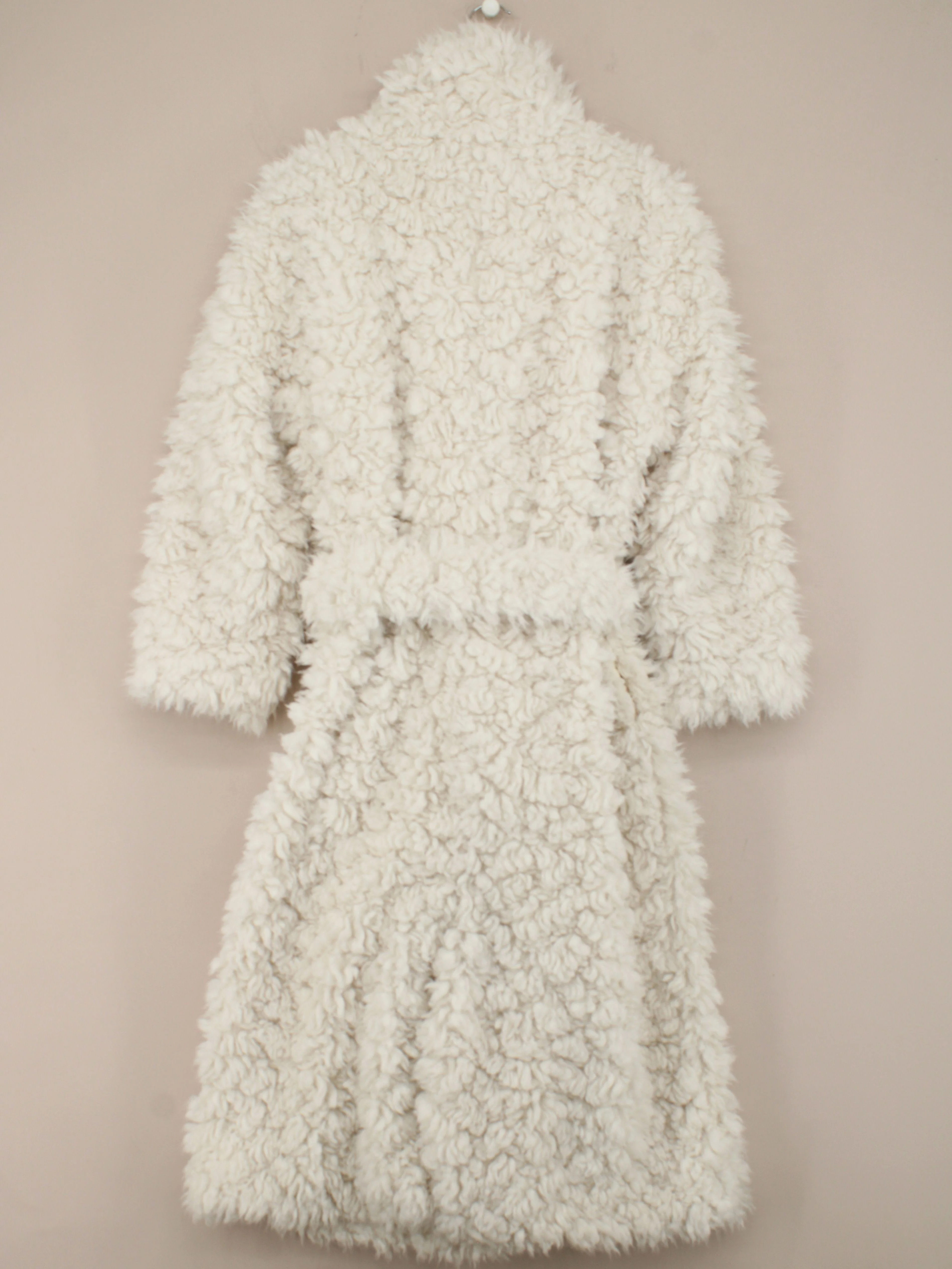 Glamorous Women's Coat UK 14 Cream 100% Polyester Overcoat - Image 2