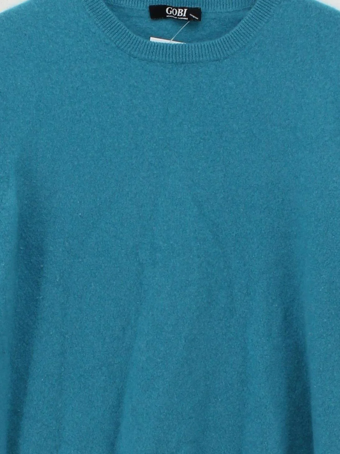 GOBI Women's Jumper L Blue 100% Cashmere Crew Neck Pullover - Image 3