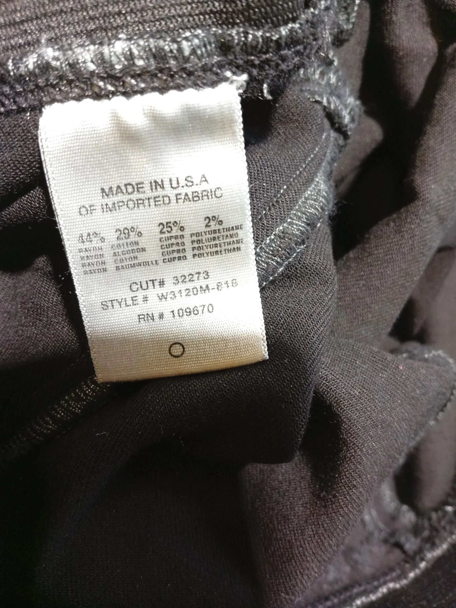 Goldsign Women's Leggings W 28 in Black Rayon with Cotton, Other Full length - Image 6