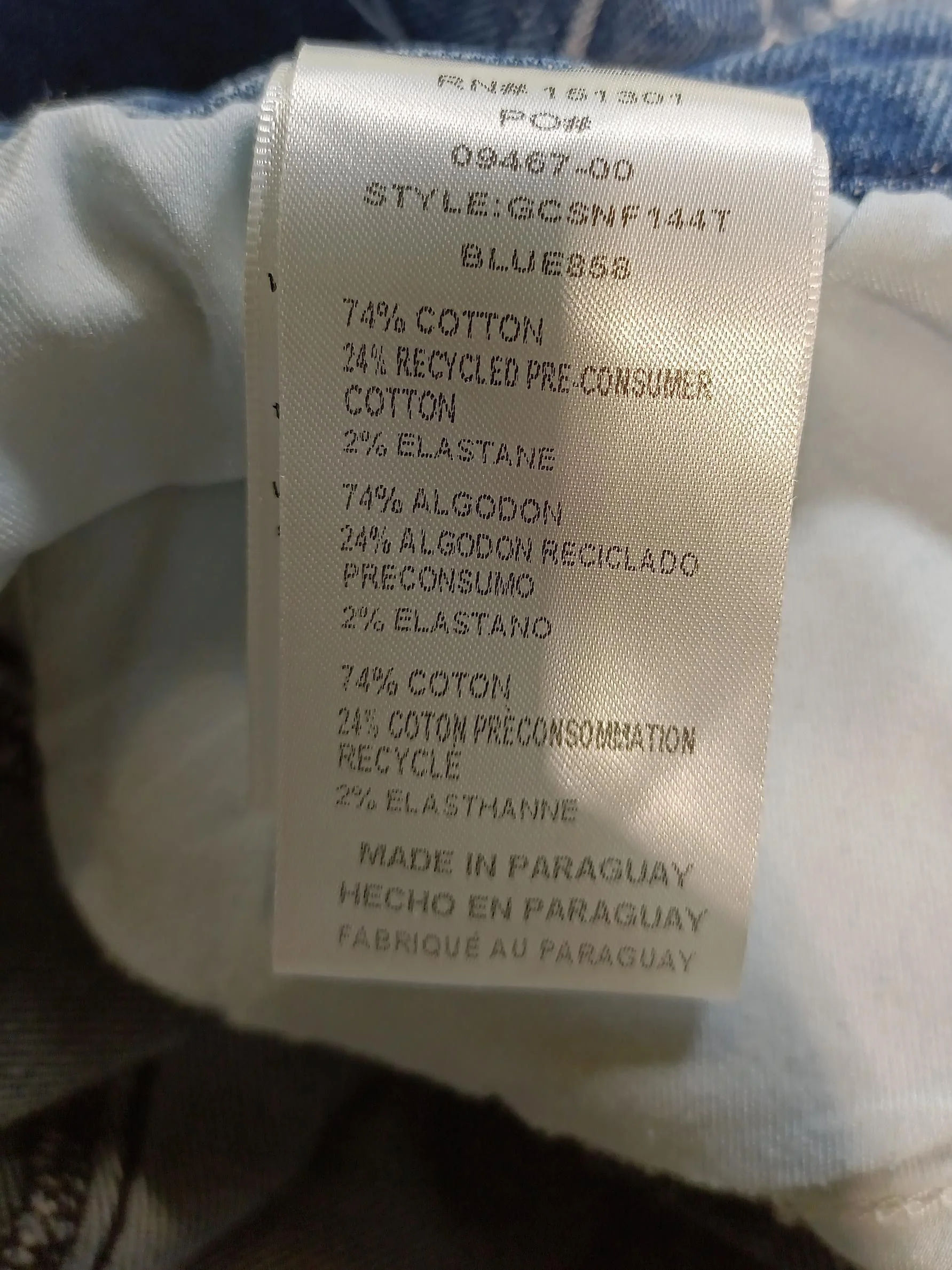 Good American Women's Jeans UK 22 Blue Cotton with Elastane, Cotton Cropped - Image 6
