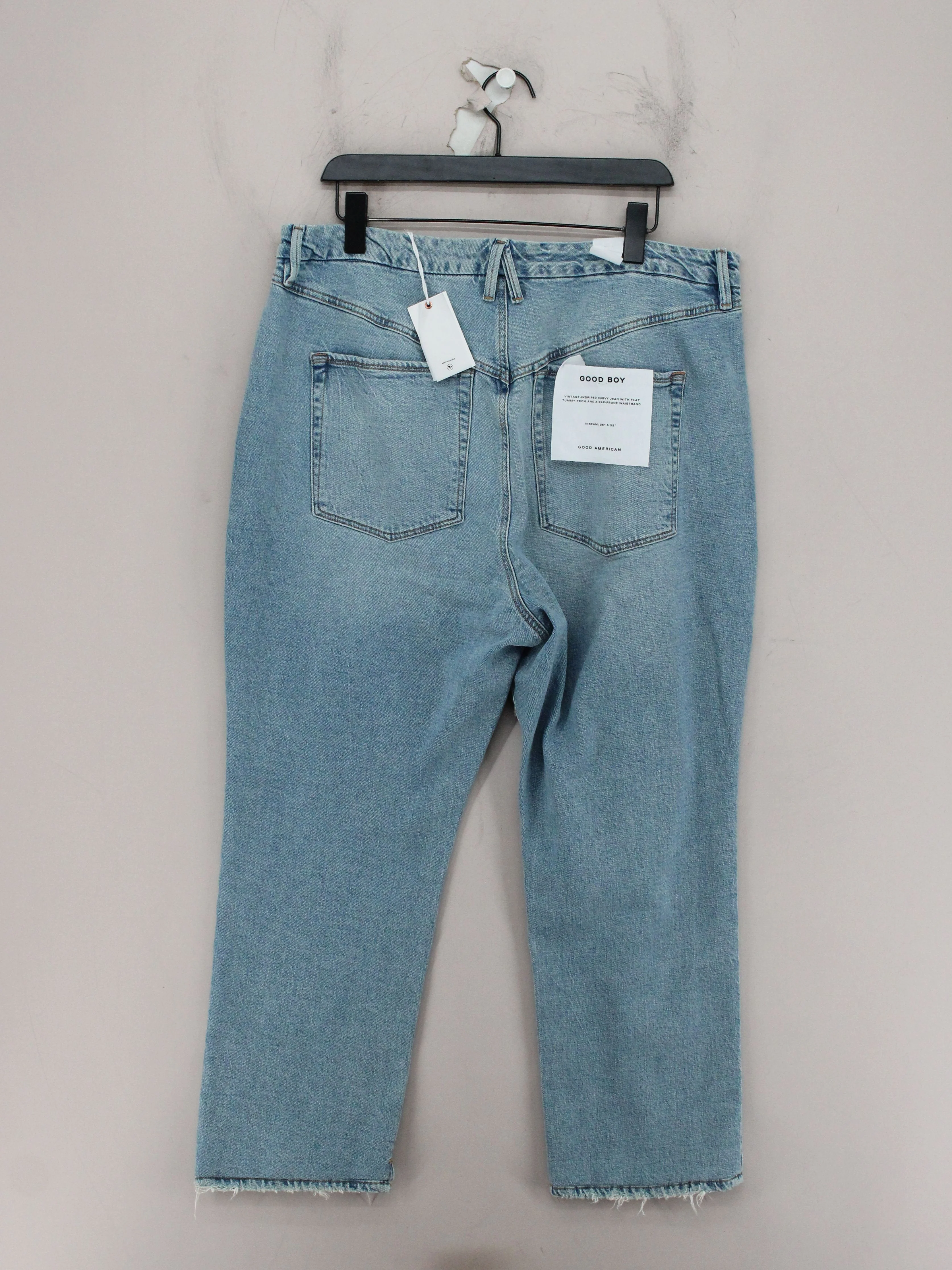 Good American Women's Jeans UK 22 Blue Cotton with Elastane Mom - Image 2