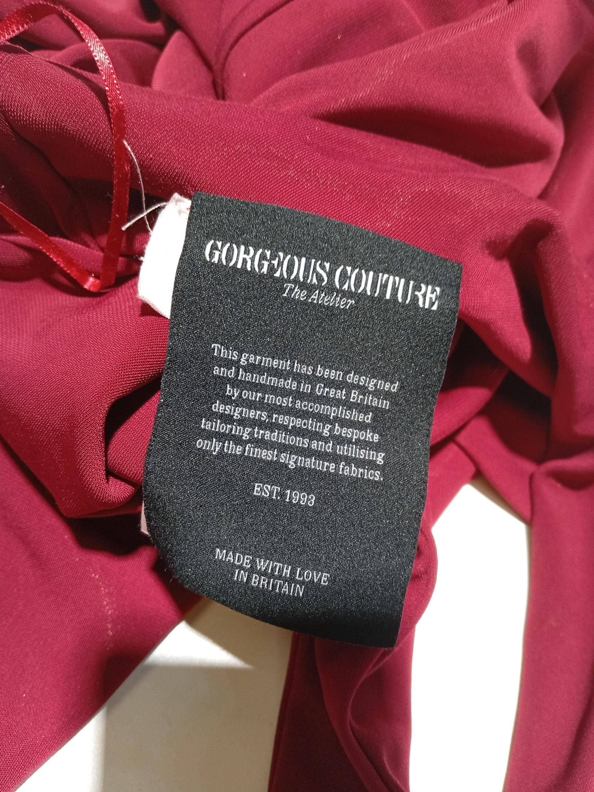 Gorgeous Couture Maxi Dress S in Red - Image 5