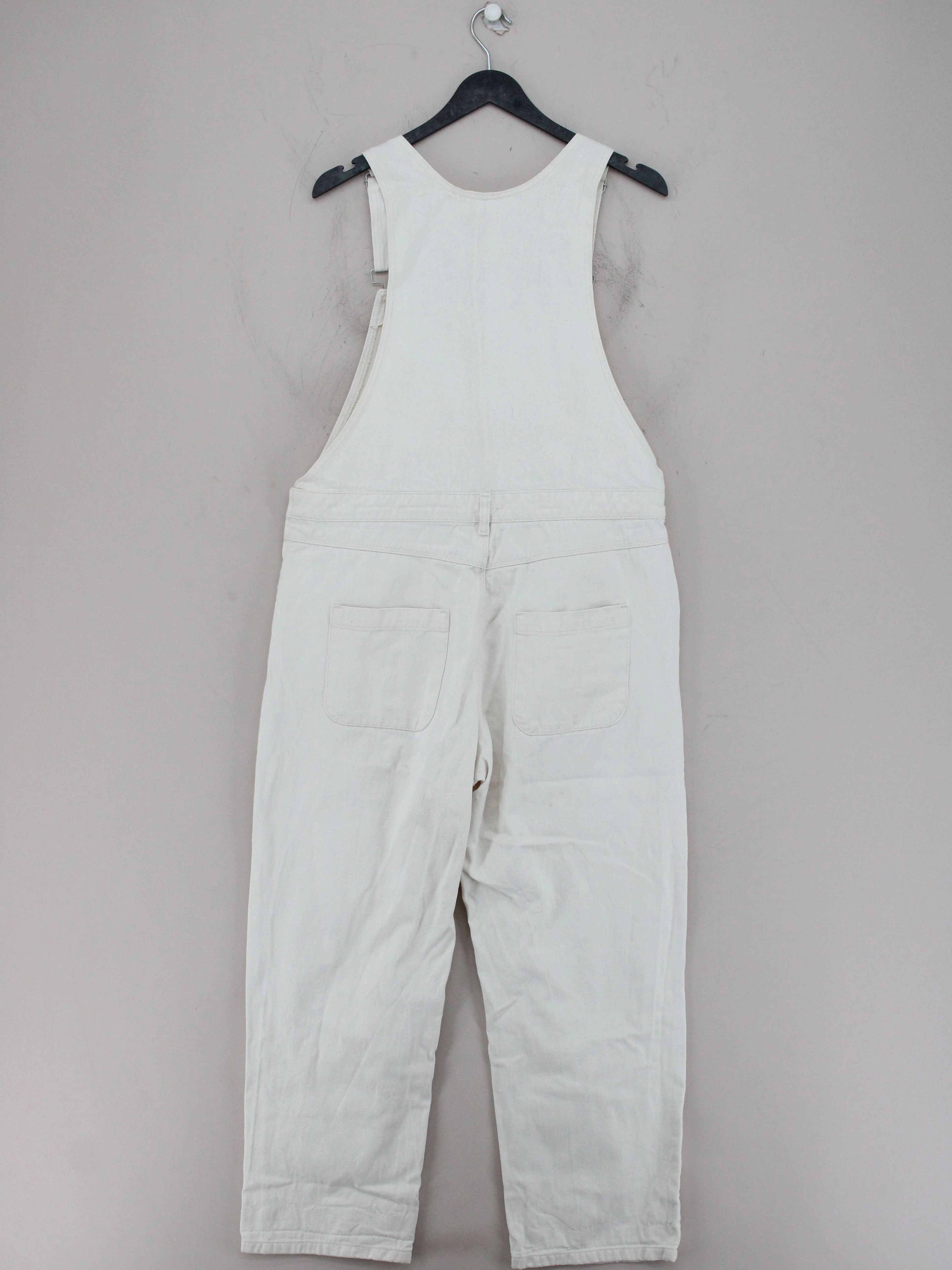 Great Plains Women's Jumpsuit L White 100% Cotton Wide-Leg Jumpsuit - Image 2