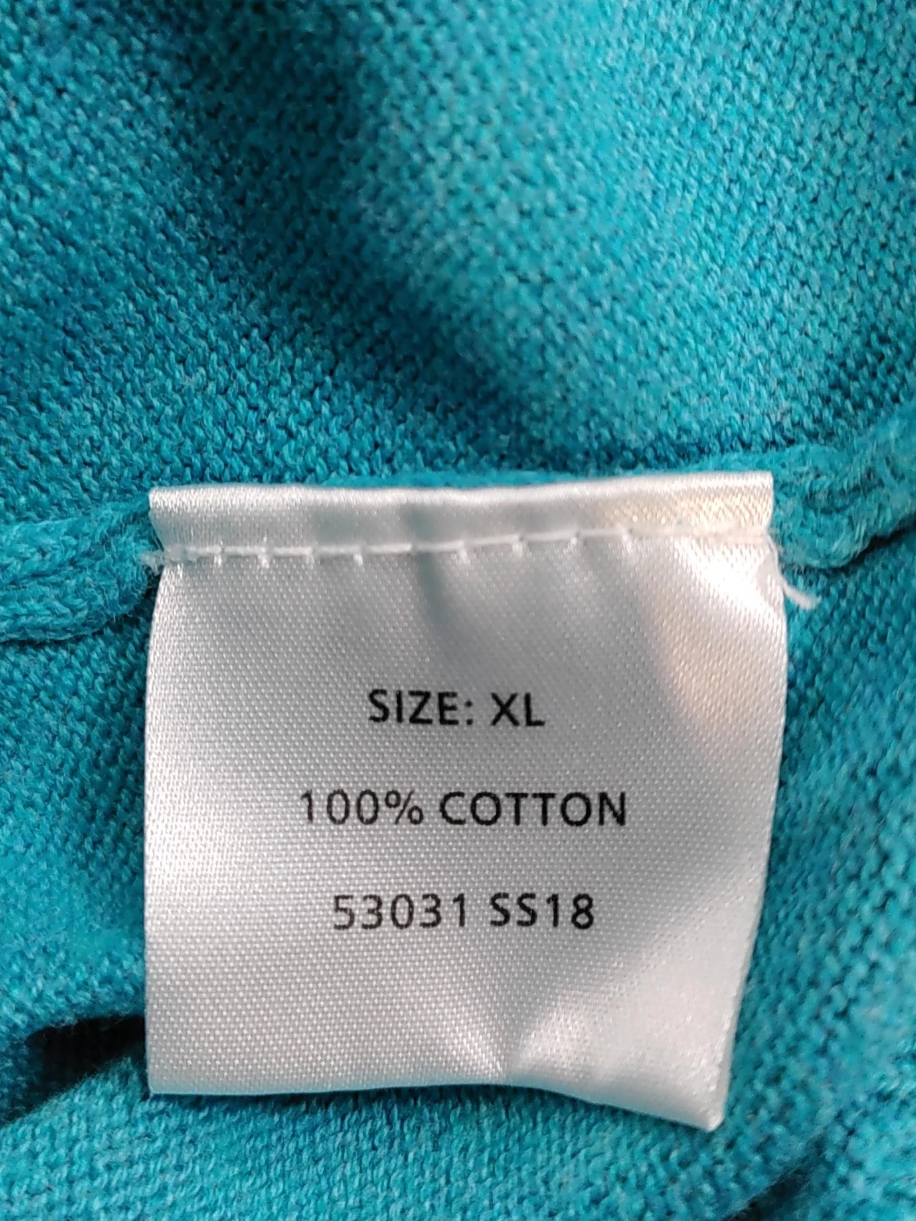 Greenwoods Men's Jumper XL Blue 100% Cotton V-Neck Pullover - Image 6