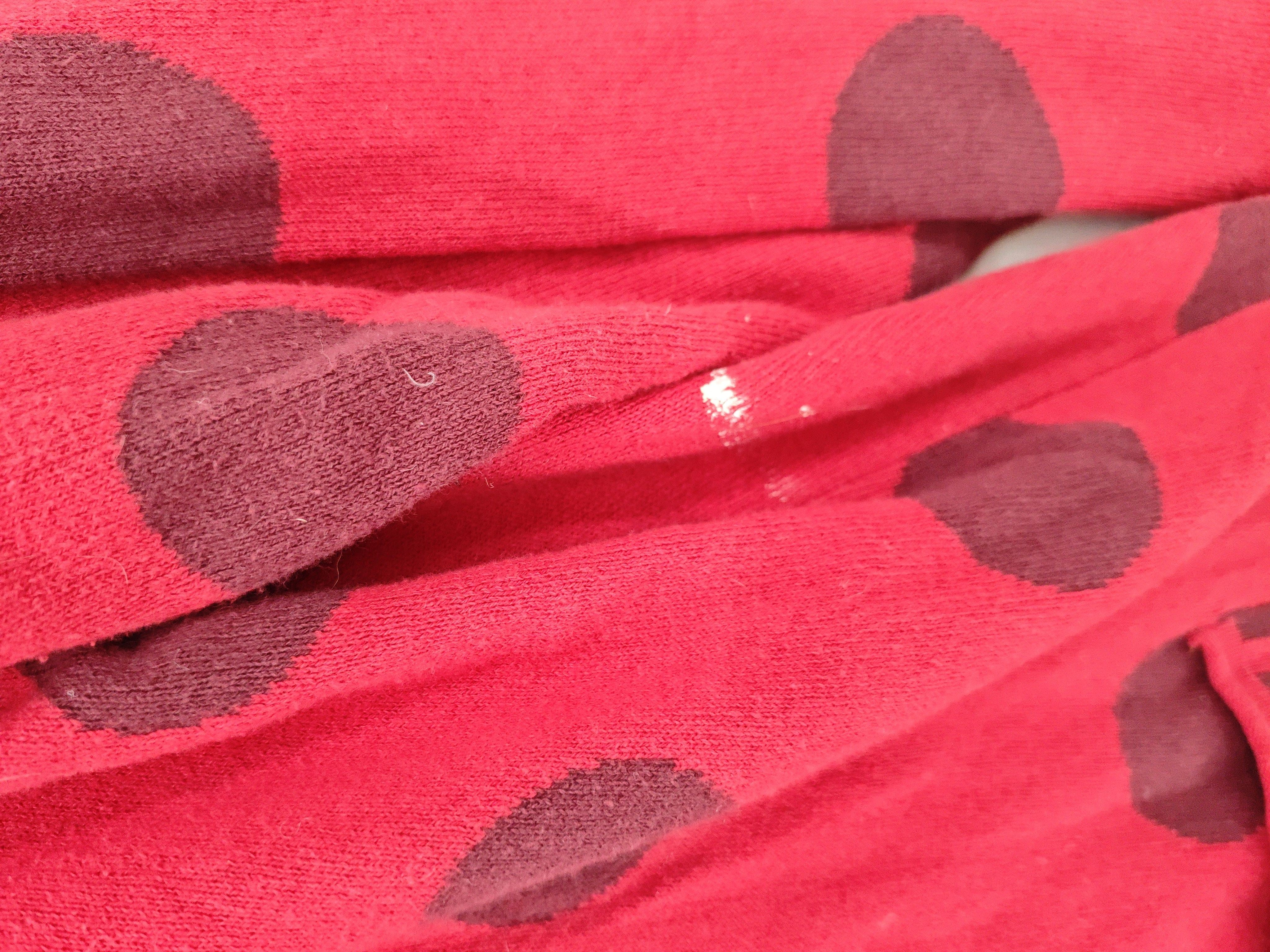 Gudrun Sjöden Women's Cardigan L Red Polkadot 100% Cotton Round Neck Cardigan - Image 5