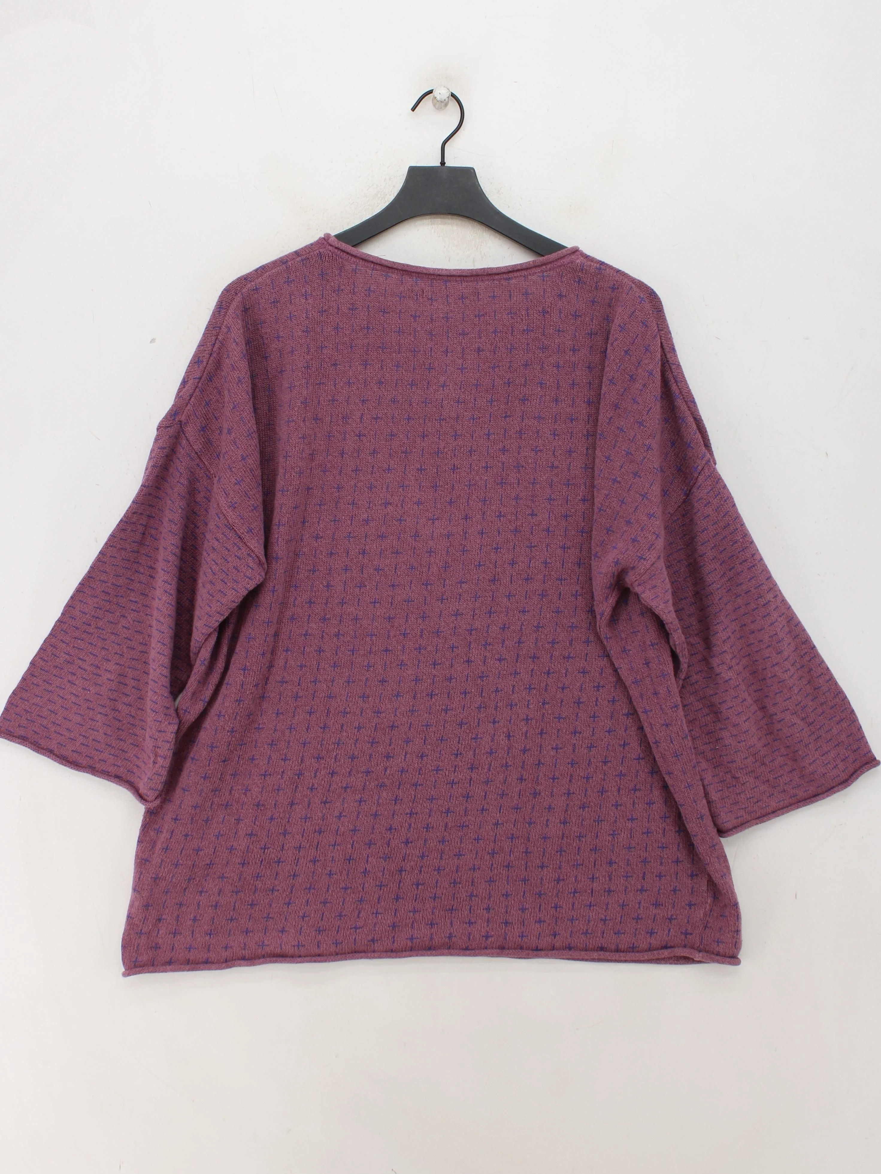 Gudrun Sjöden Women's Jumper L Pink Linen with Cotton Pullover - Image 2