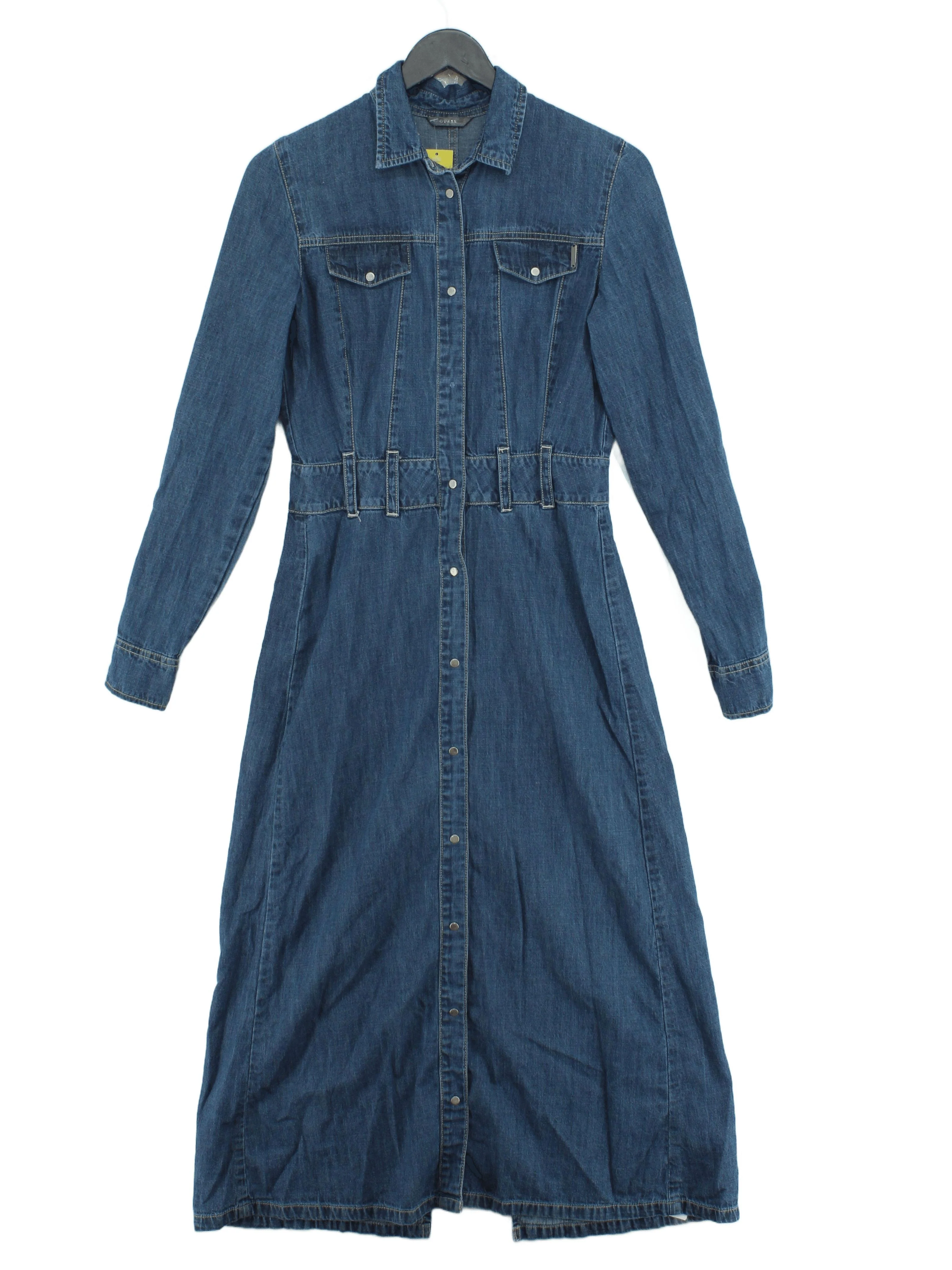 Guess Shirt Midi Dress XS in Blue